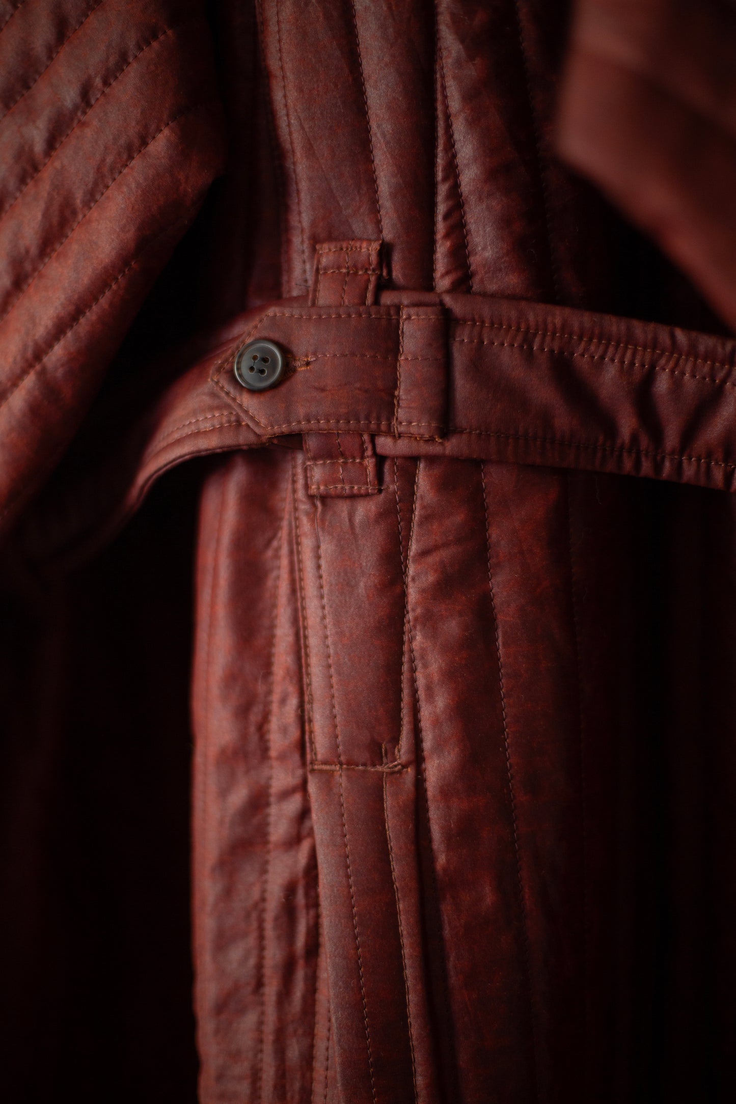COAT#34 - SHULIANG SILK PADDED OXBLOOD