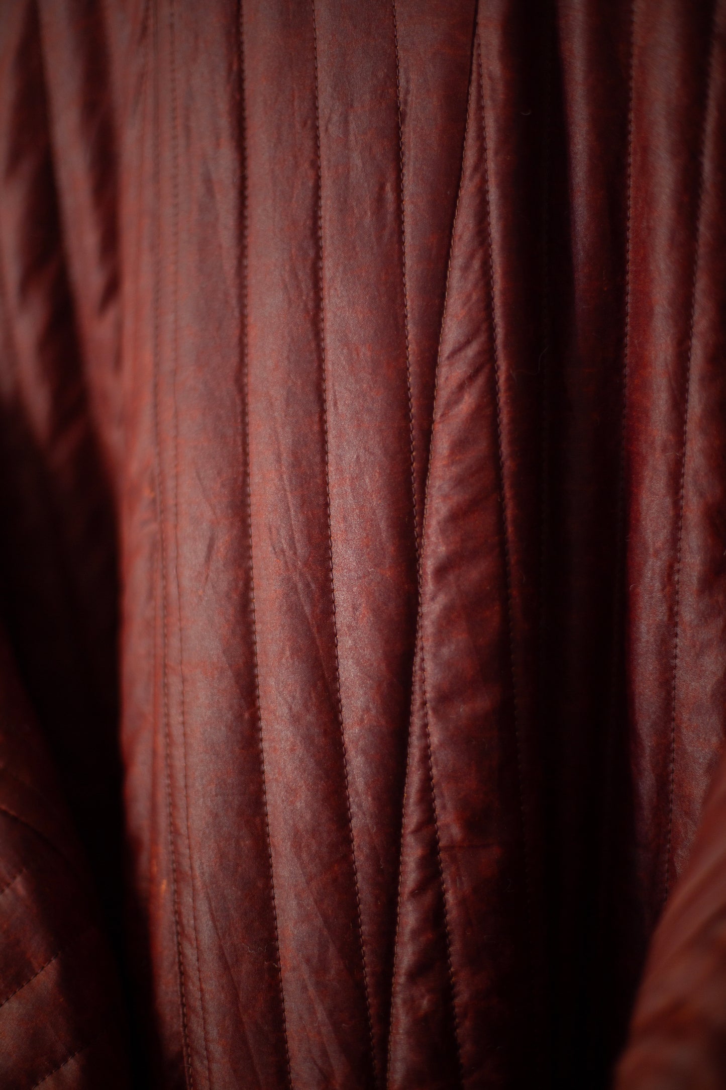 COAT#34 - SHULIANG SILK PADDED OXBLOOD