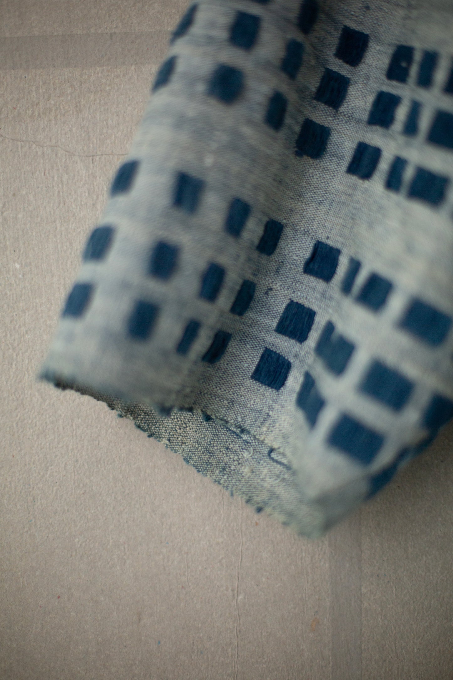 SHIRT#109 - HANDWOVEN INDIGO DASHES