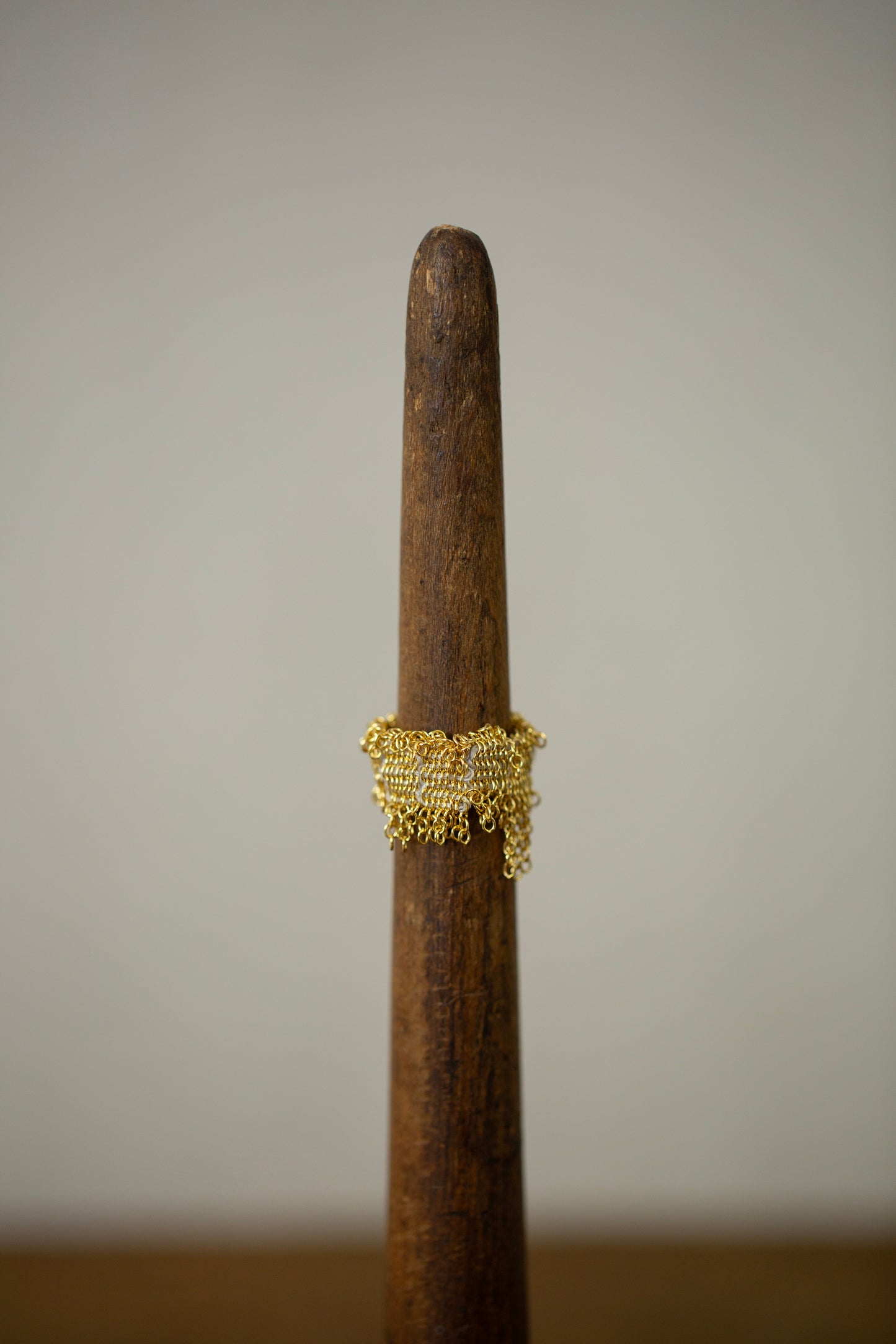 Wide Hand Woven Ring