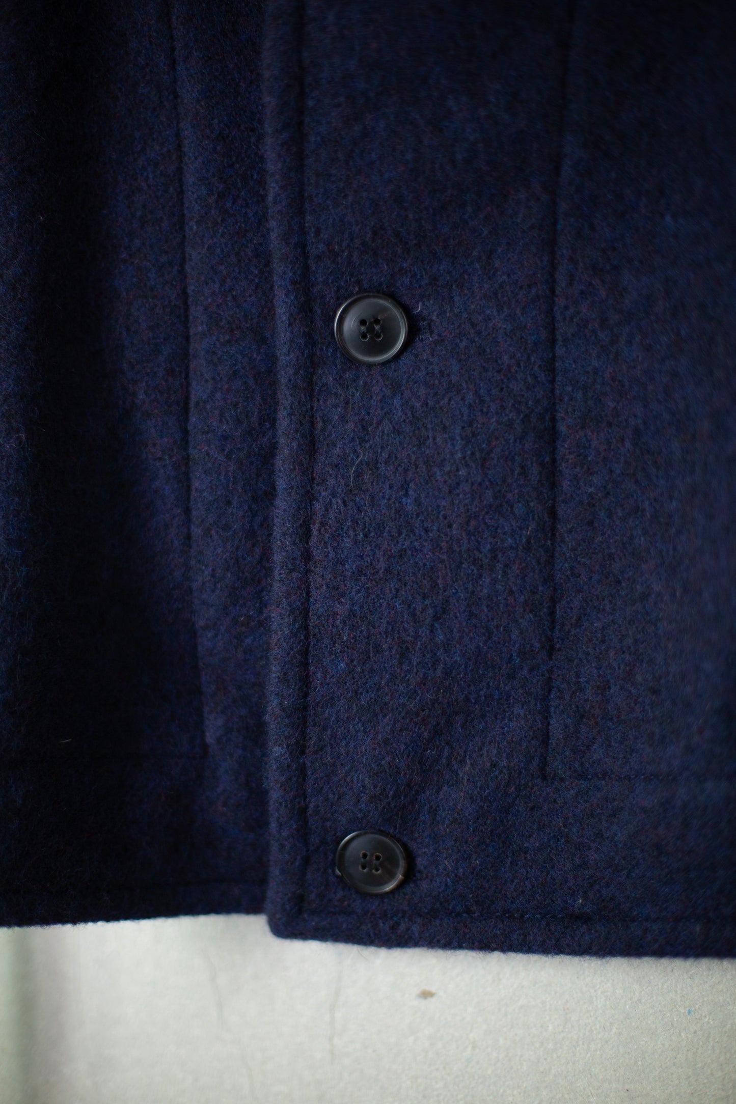 COLLAR PIECE#2 - BRUSHED ALPACA WOOL MIDNIGHT