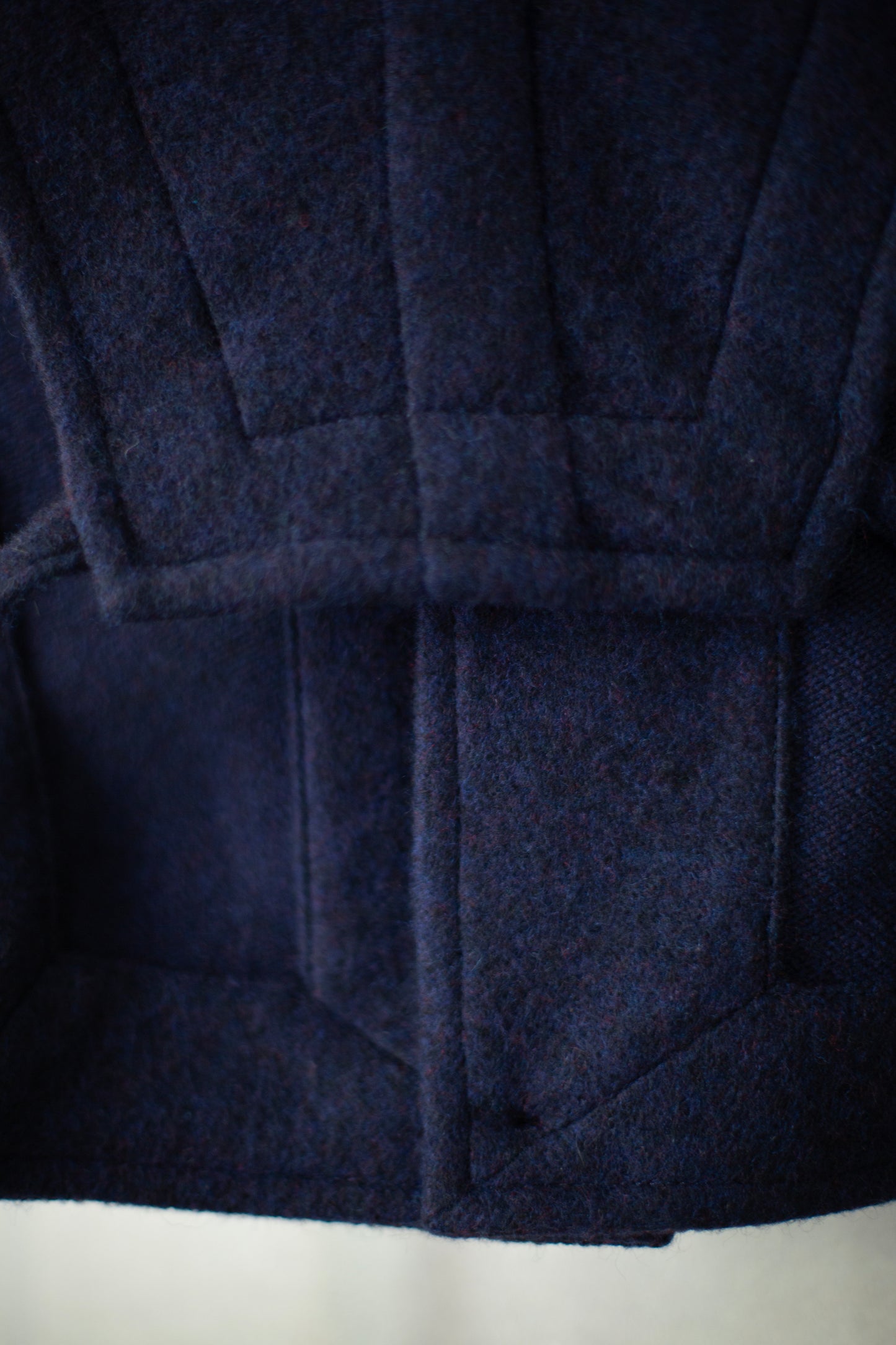 COLLAR PIECE#2 - BRUSHED ALPACA WOOL MIDNIGHT