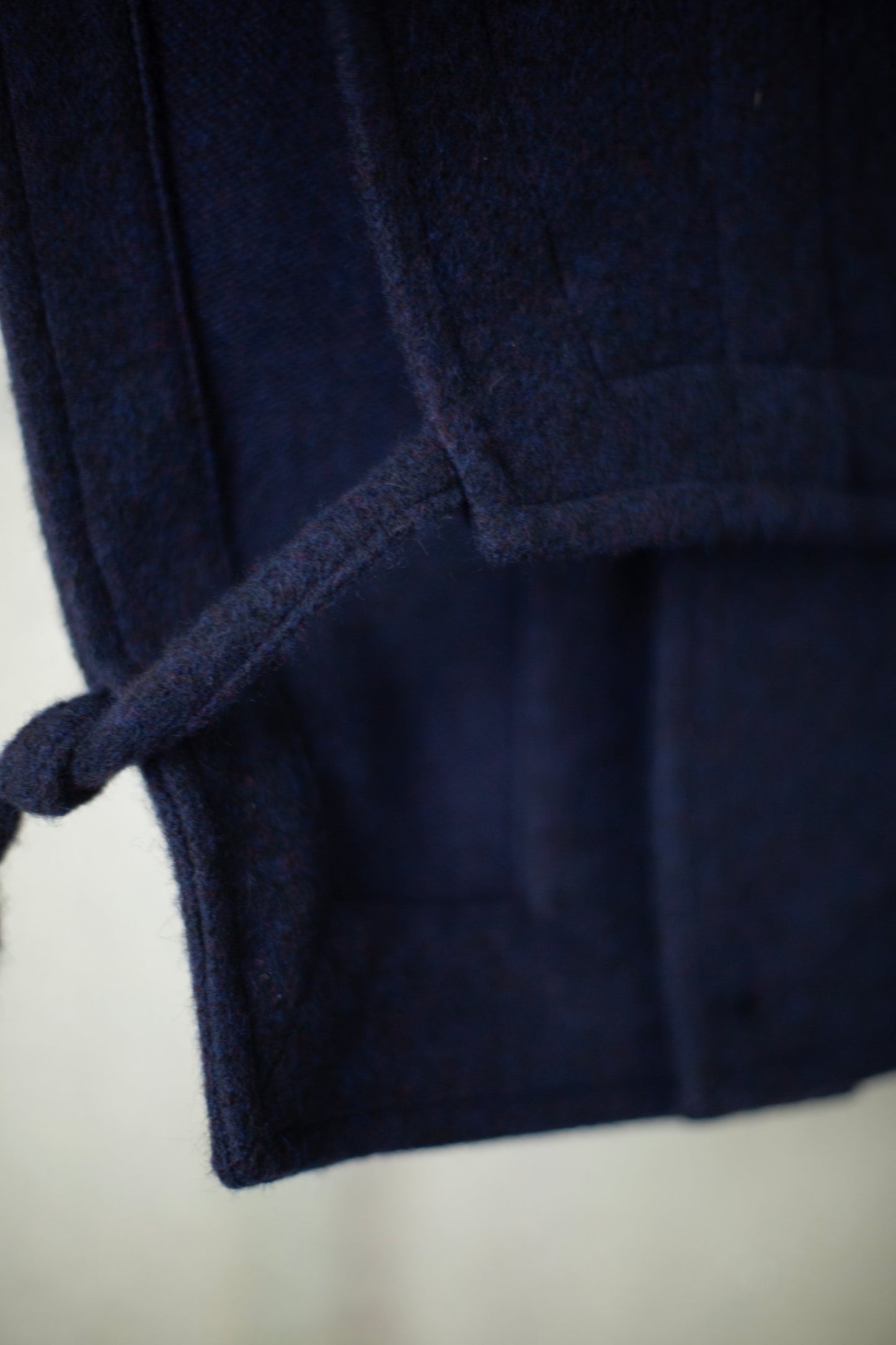 COLLAR PIECE#2 - BRUSHED ALPACA WOOL MIDNIGHT