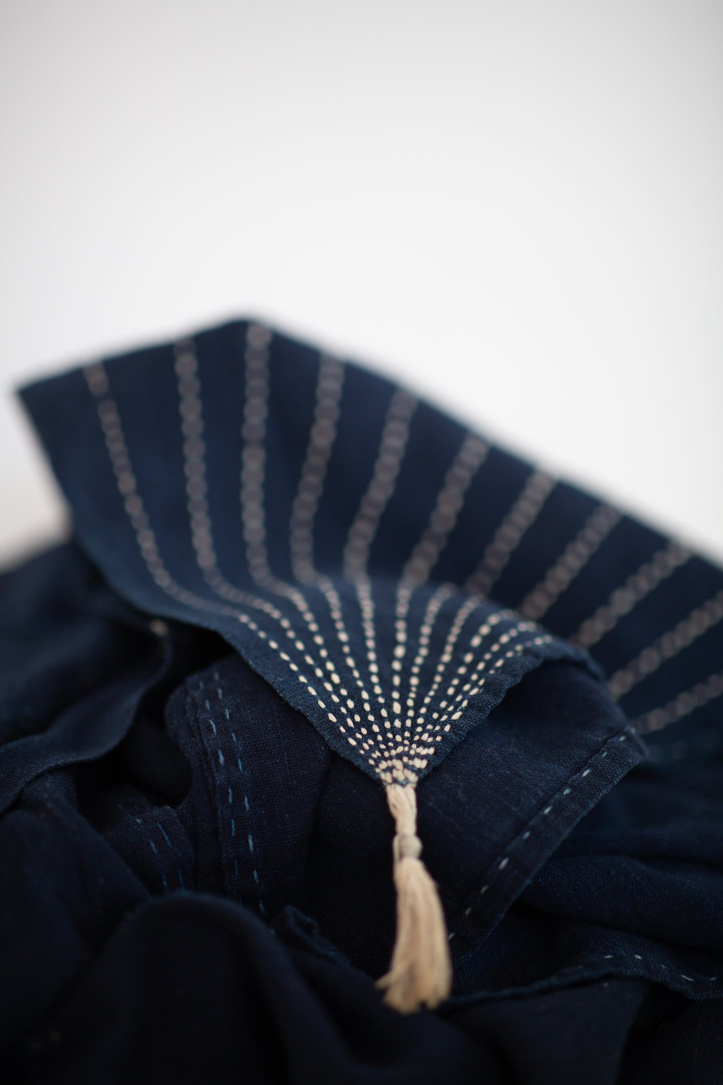 Indigo handspun Furoshiki wrapping cloth
