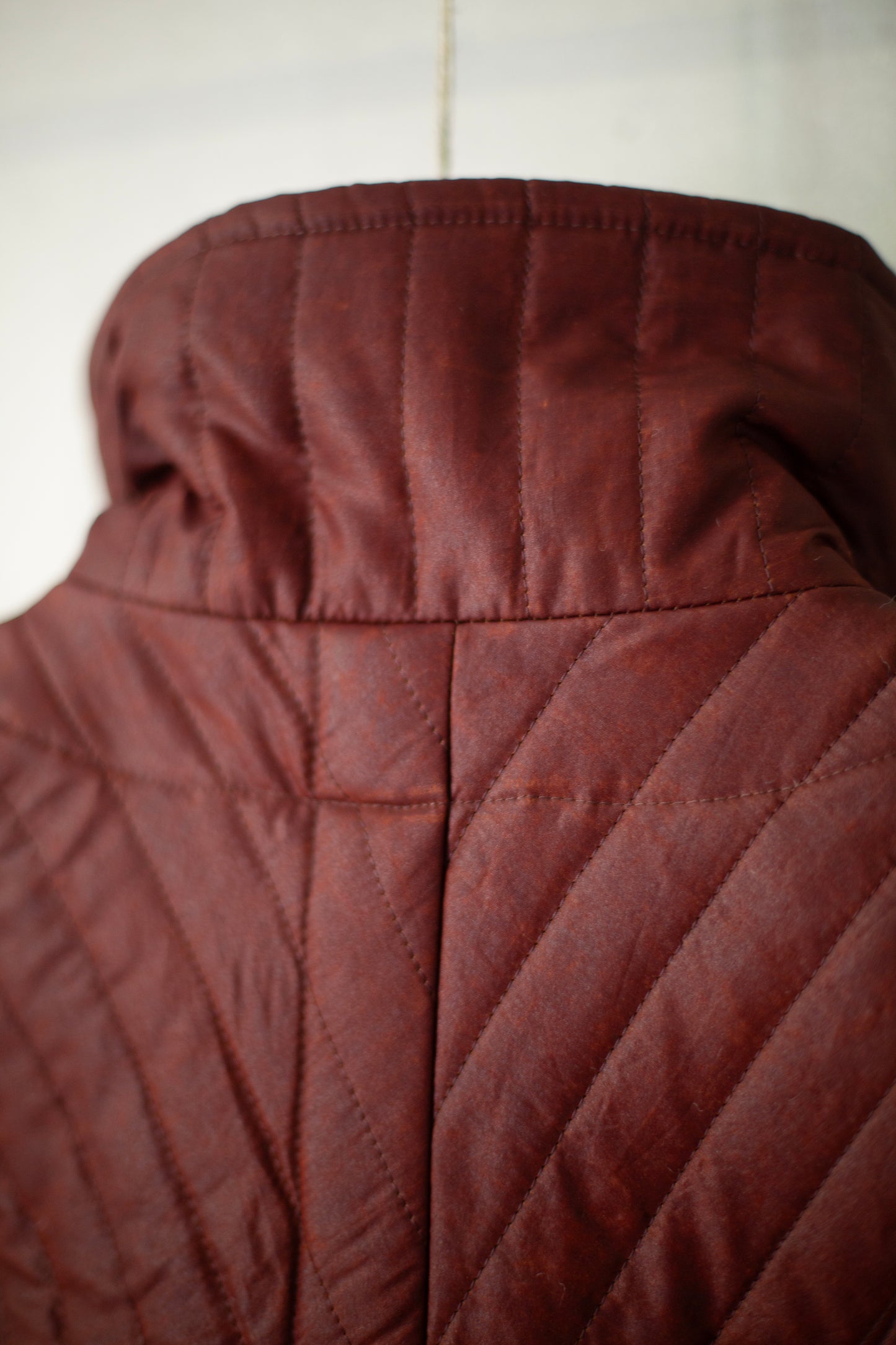 COLLAR PIECE#2 - SHULIANG SILK PADDED OXBLOOD