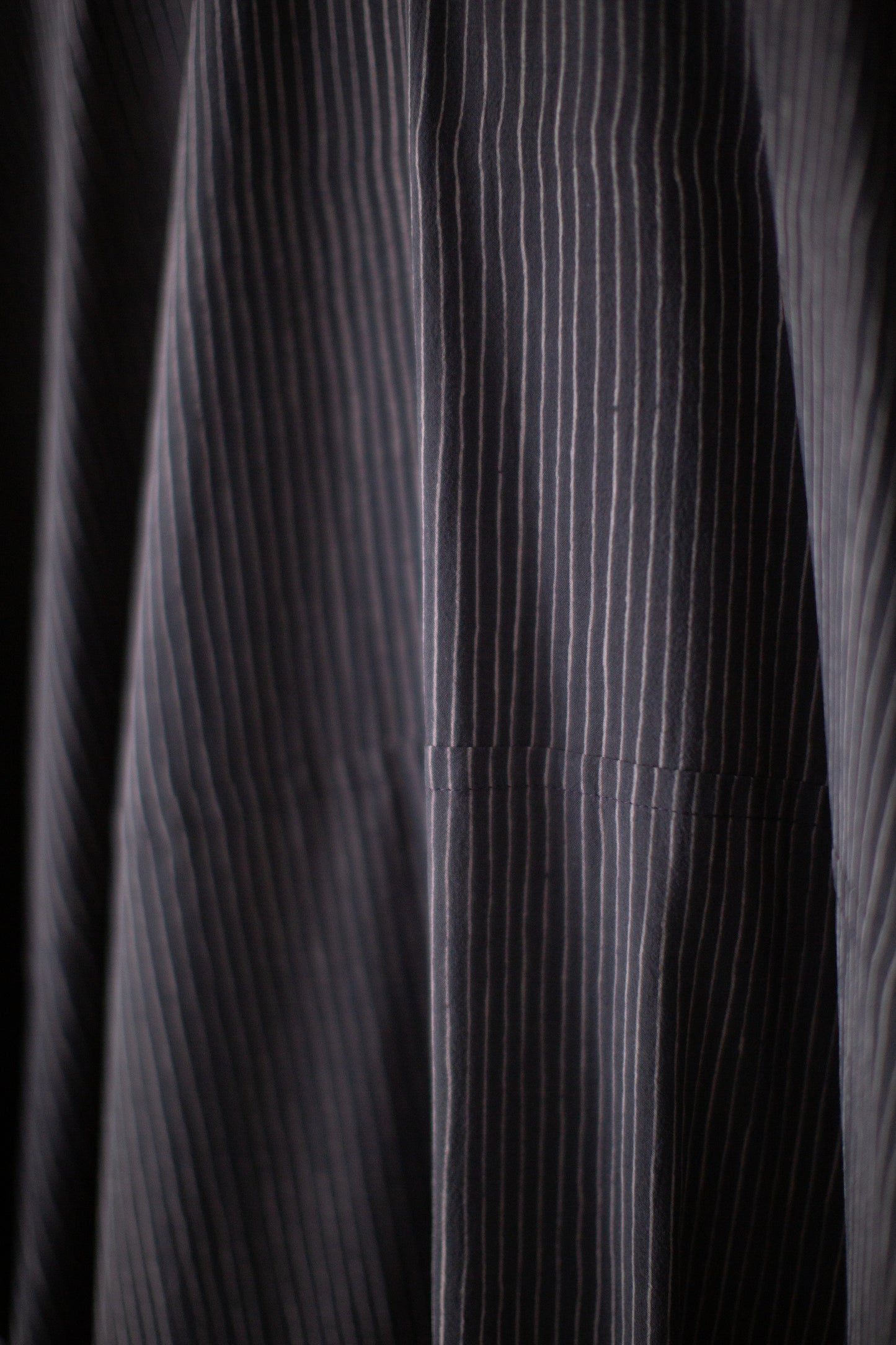 TUNIC#44 - CREPE COTTON SHIRTING GALLNUT BLACK