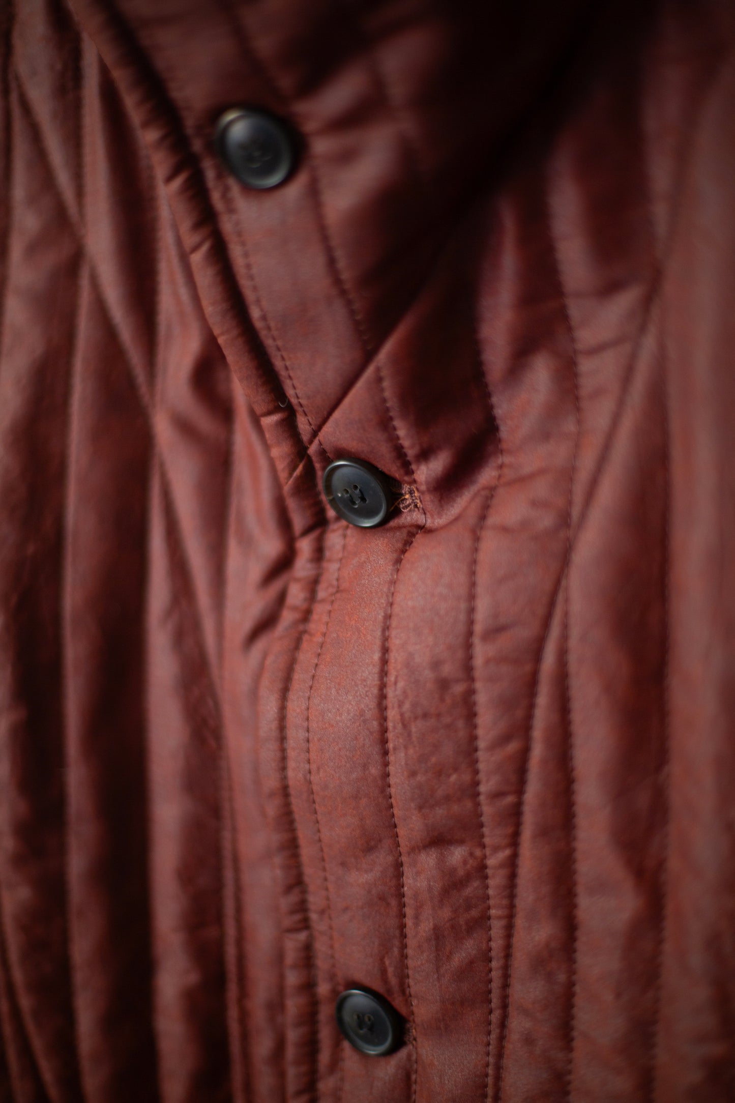 COLLAR PIECE#2 - SHULIANG SILK PADDED OXBLOOD