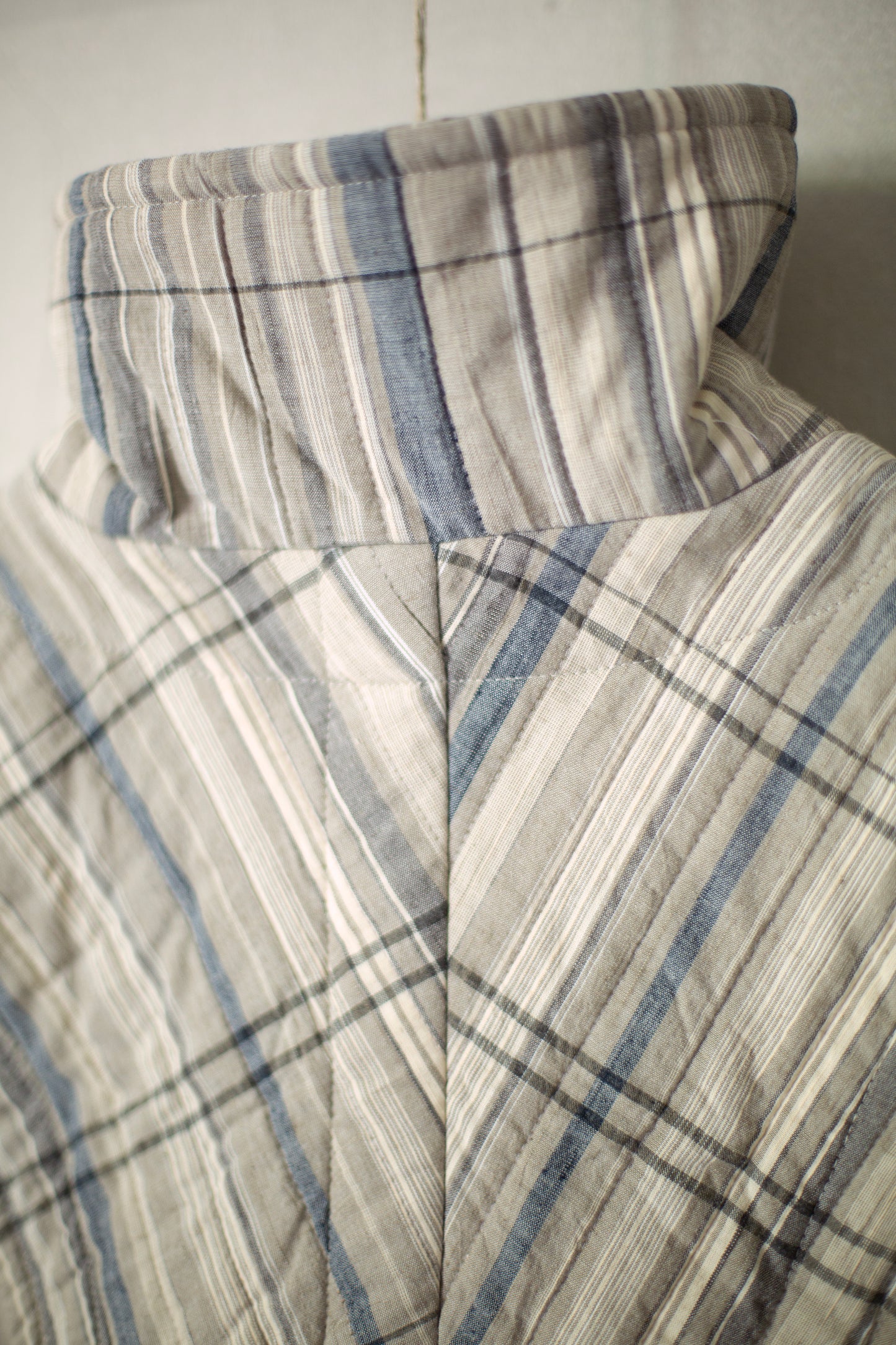 COLLAR PIECE#2 - MADRAS PLAID PADDED PLASTER