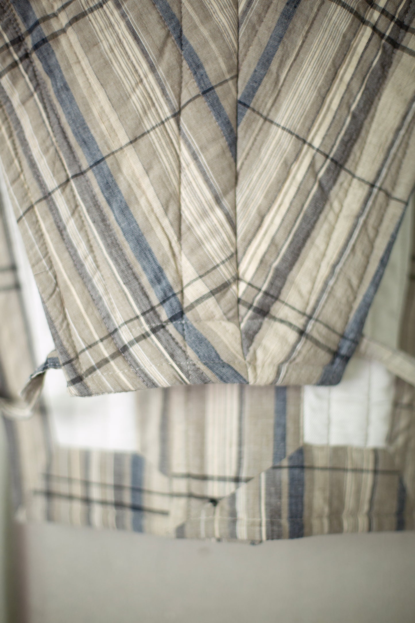 COLLAR PIECE#2 - MADRAS PLAID PADDED PLASTER