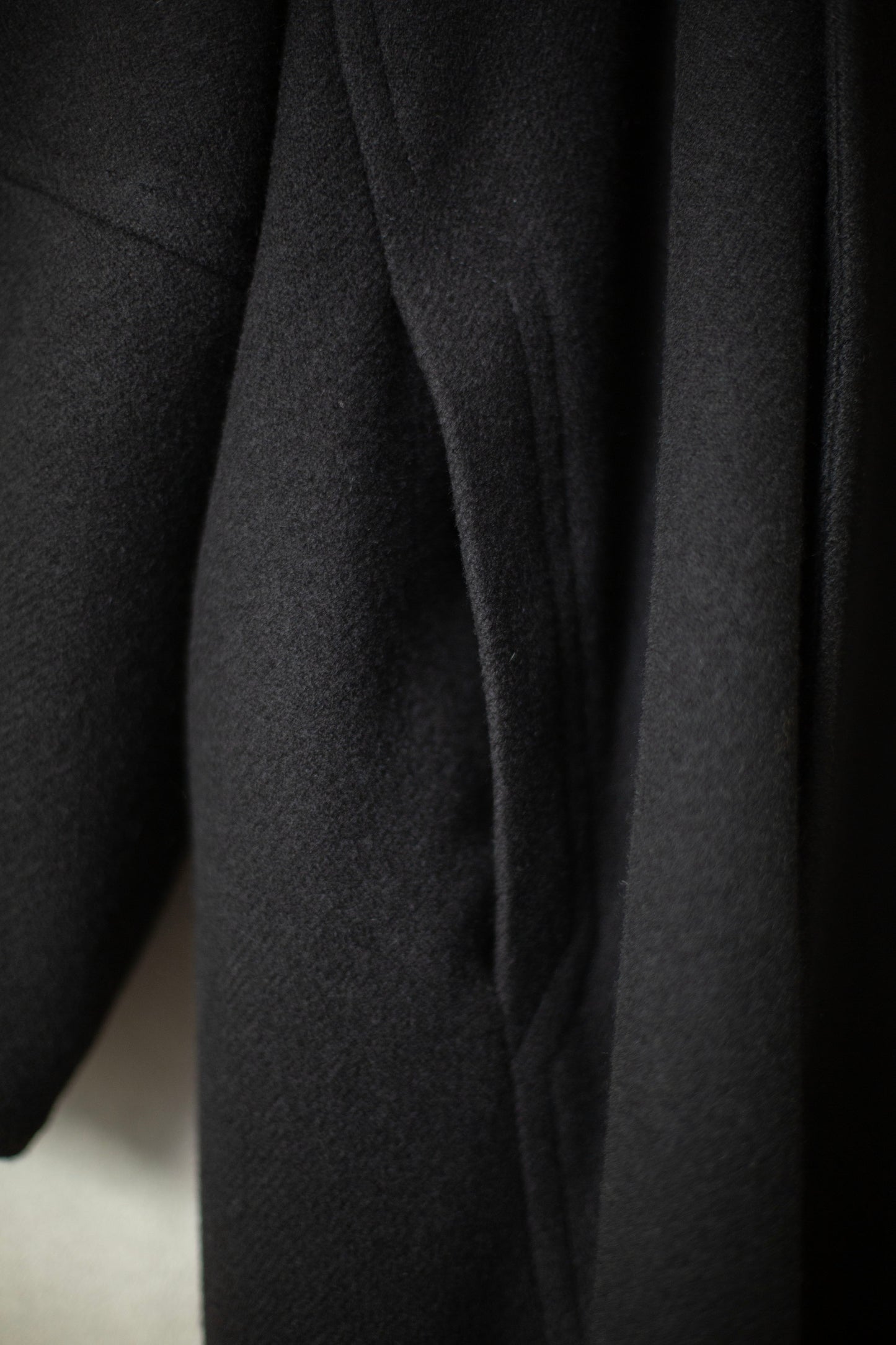 COAT#27 - BLACK YAK WOOL
