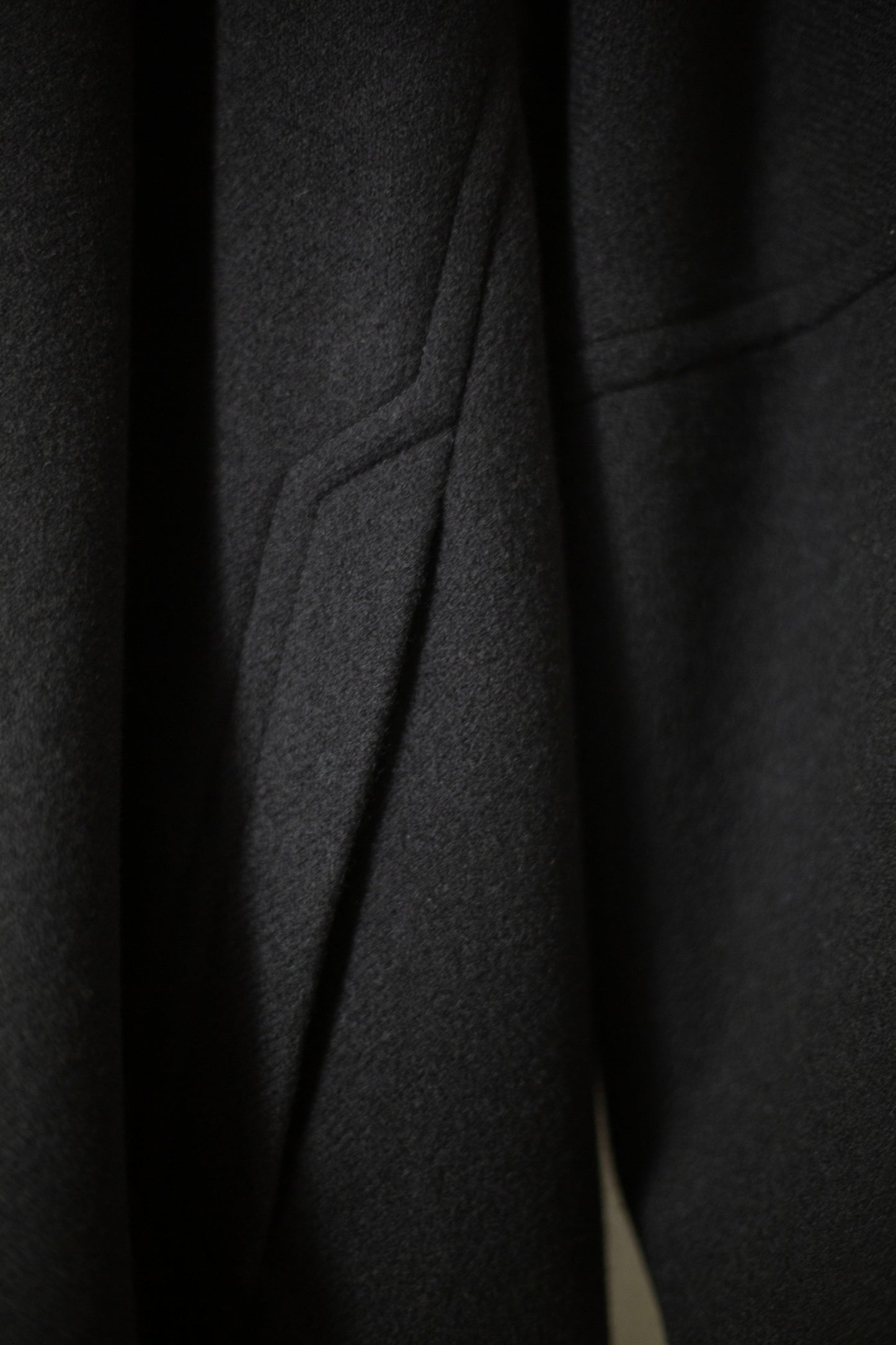 COAT#27 - BLACK YAK WOOL
