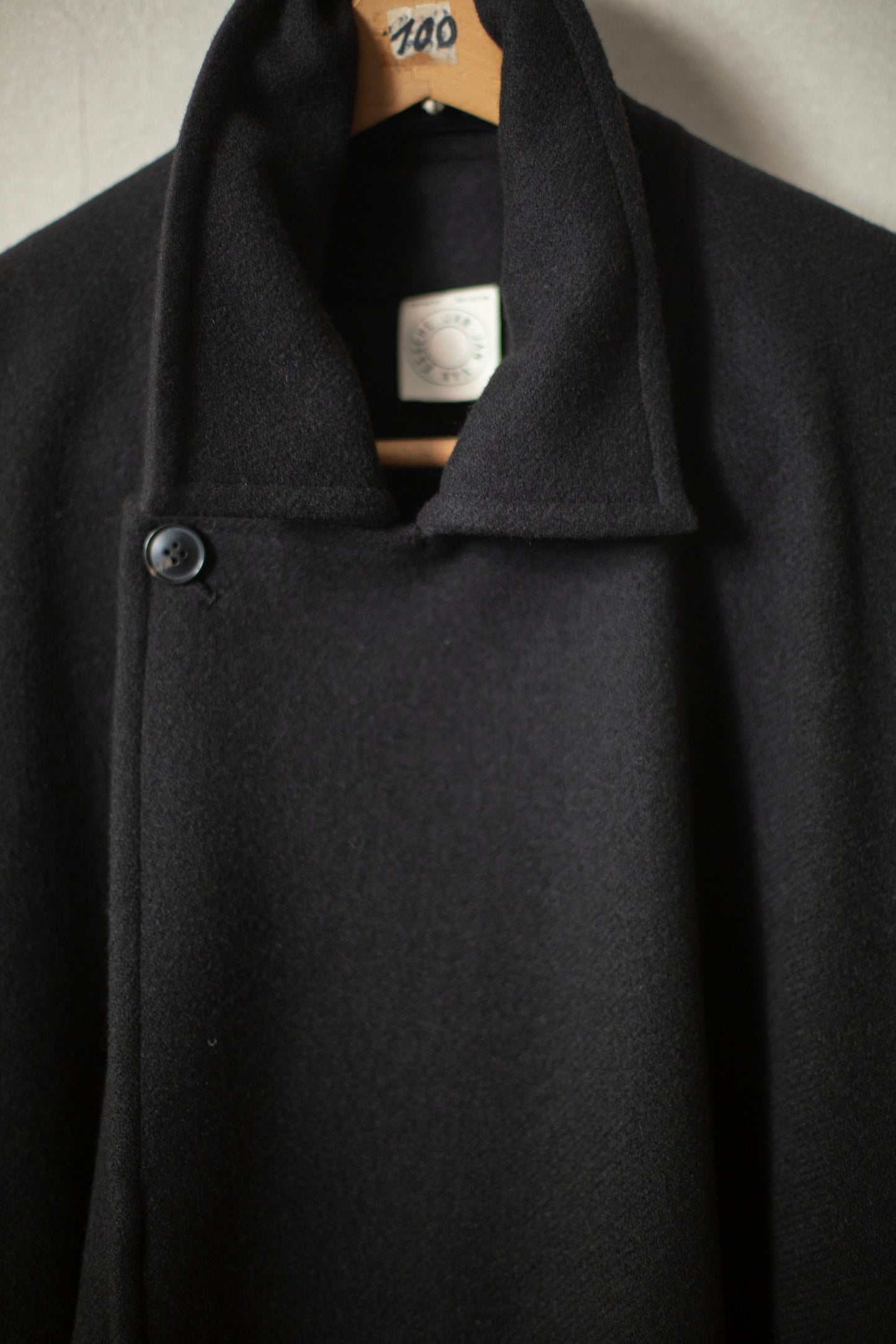 COAT#27 - BLACK YAK WOOL
