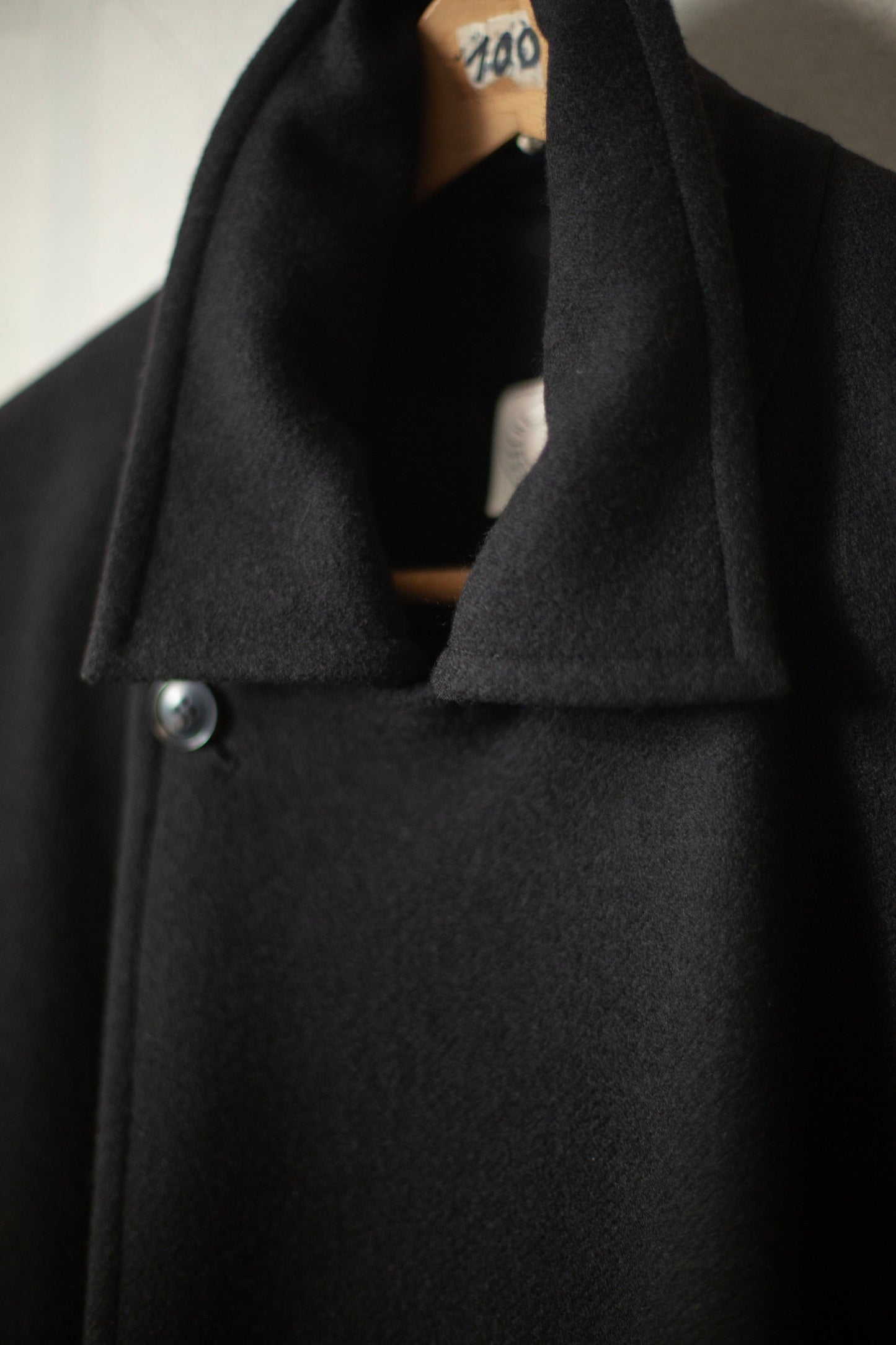 COAT#27 - BLACK YAK WOOL