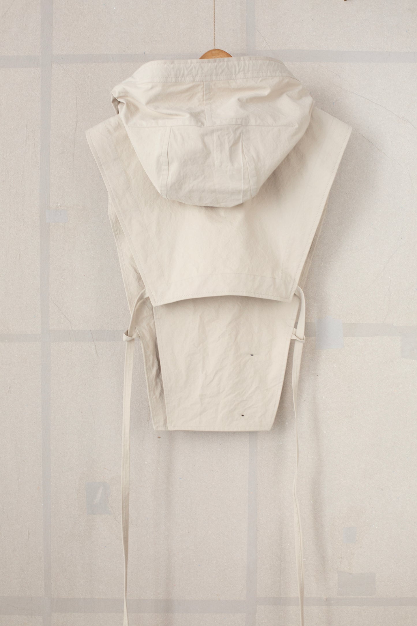 HOODPIECE#1 - TIME WASHED CANVAS CHALK
