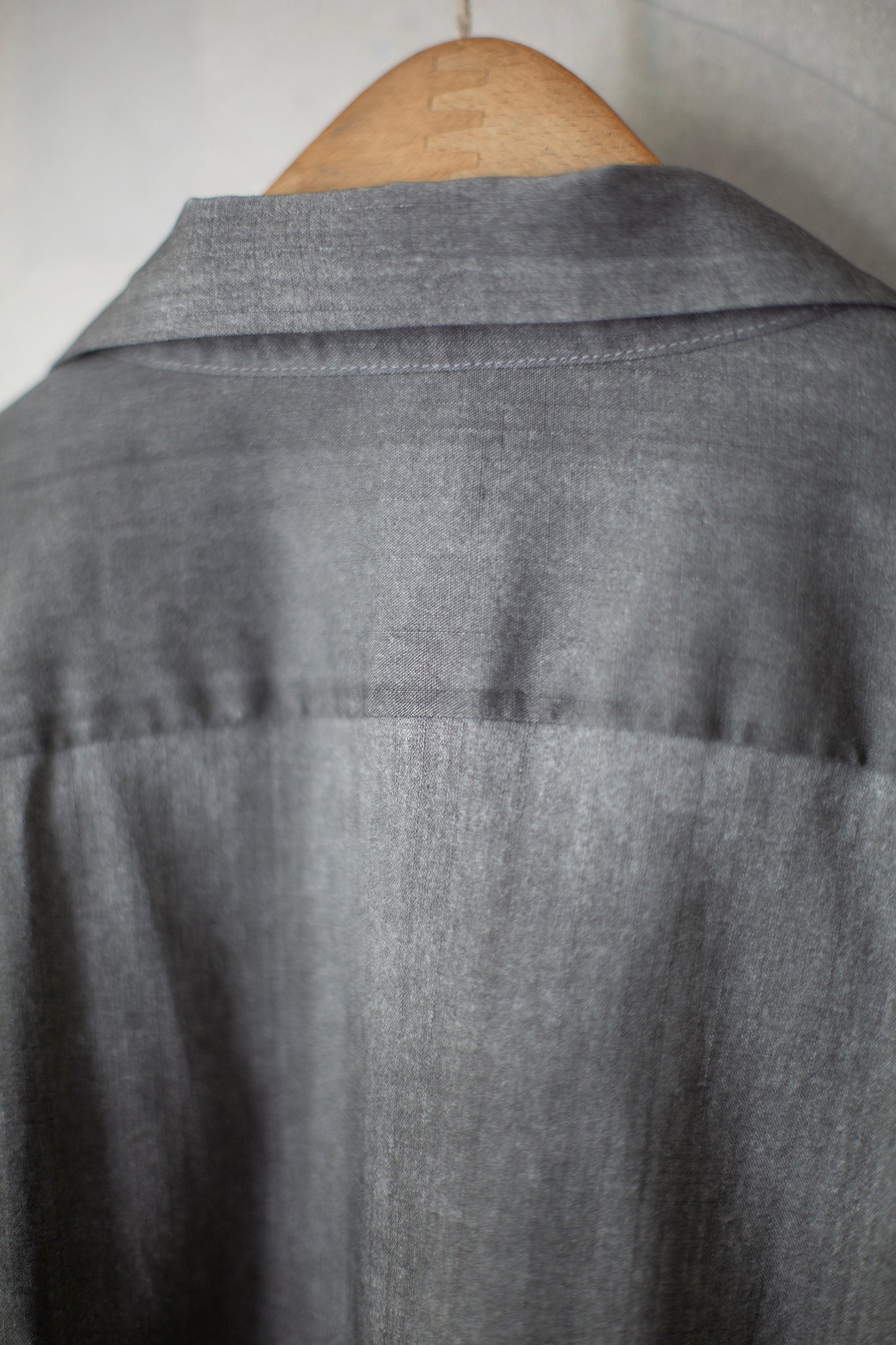 Hand drawn sumi Italian collar shirt