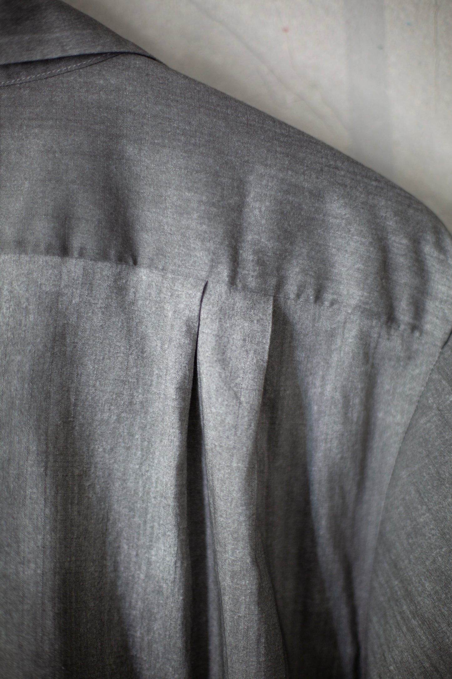 Hand drawn sumi Italian collar shirt