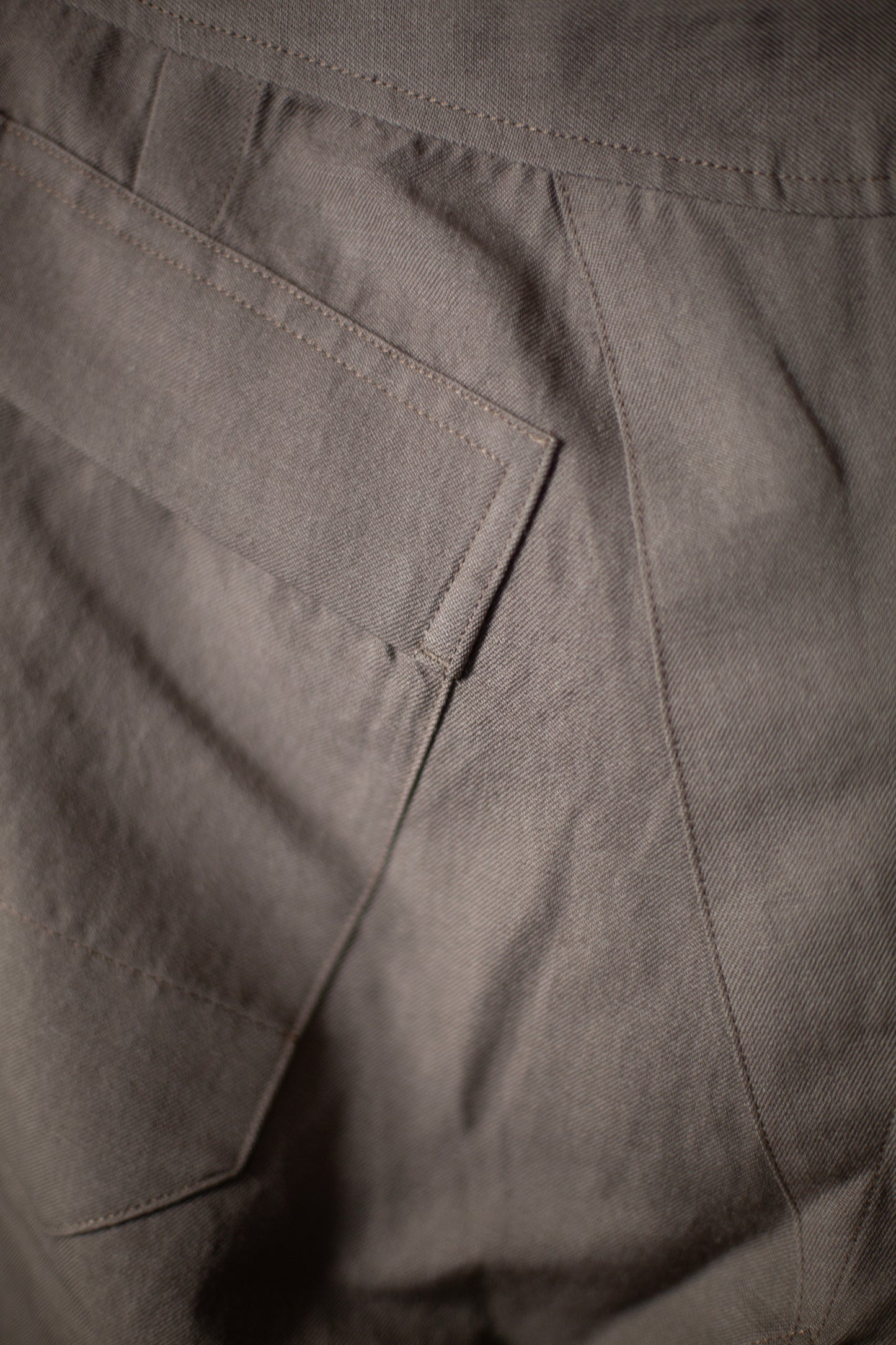 TROUSERS#75 - DOVE WOOL LINEN TWILL