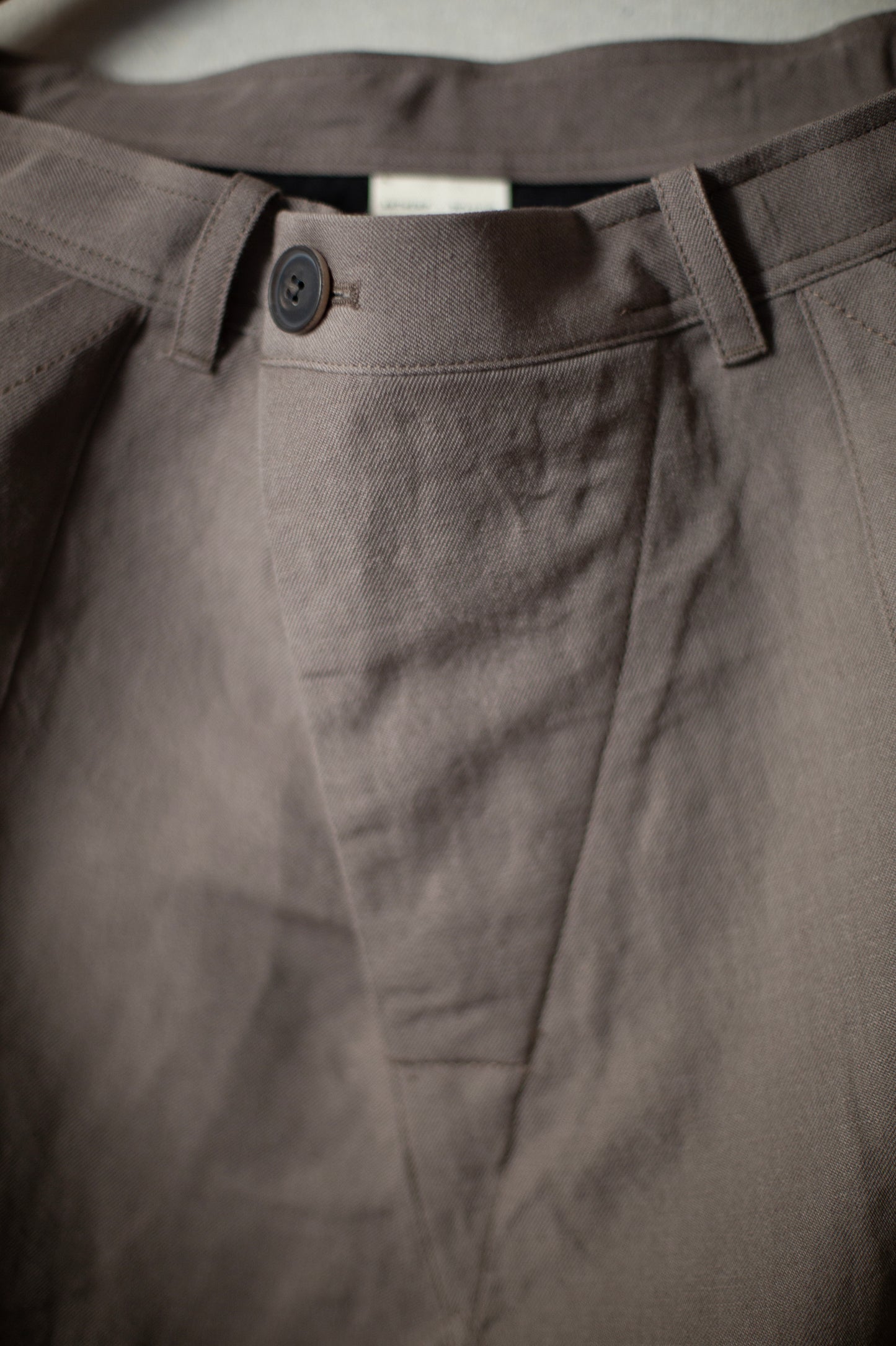 TROUSERS#75 - DOVE WOOL LINEN TWILL