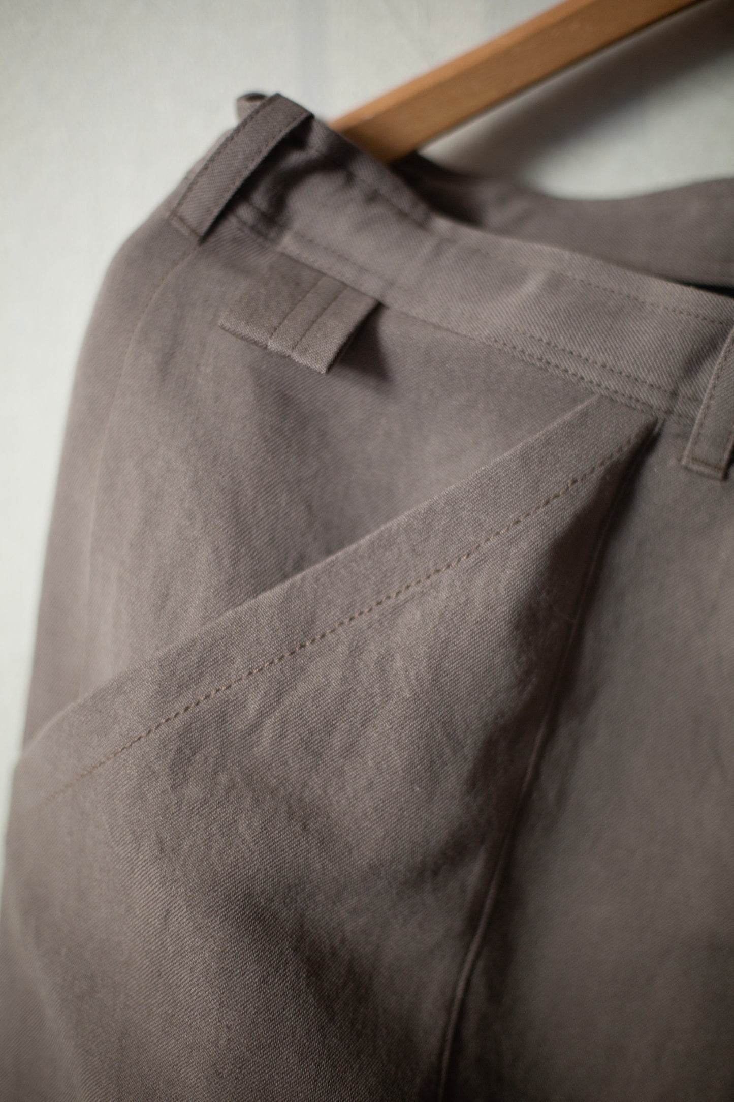 TROUSERS#75 - DOVE WOOL LINEN TWILL