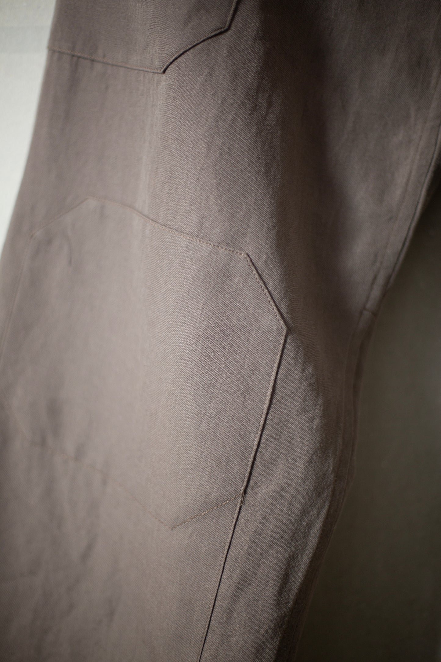 TROUSERS#75 - DOVE WOOL LINEN TWILL