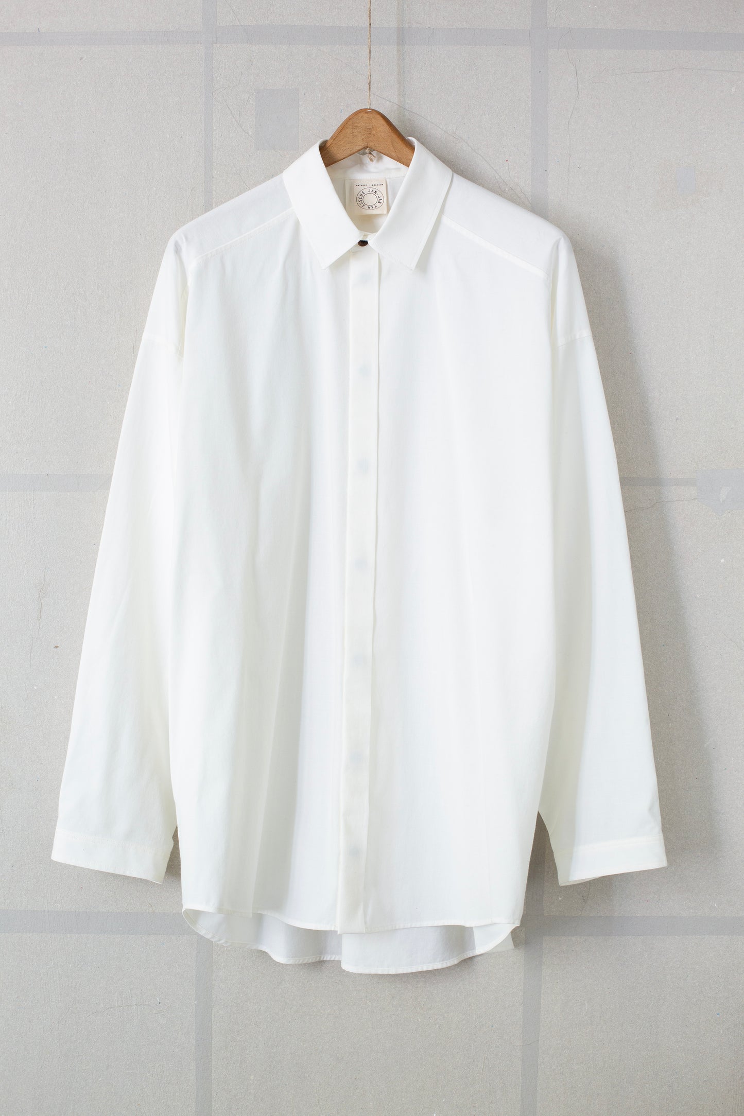 SHIRT#106 - COTTON CASHMERE POPLIN OFF WHITE