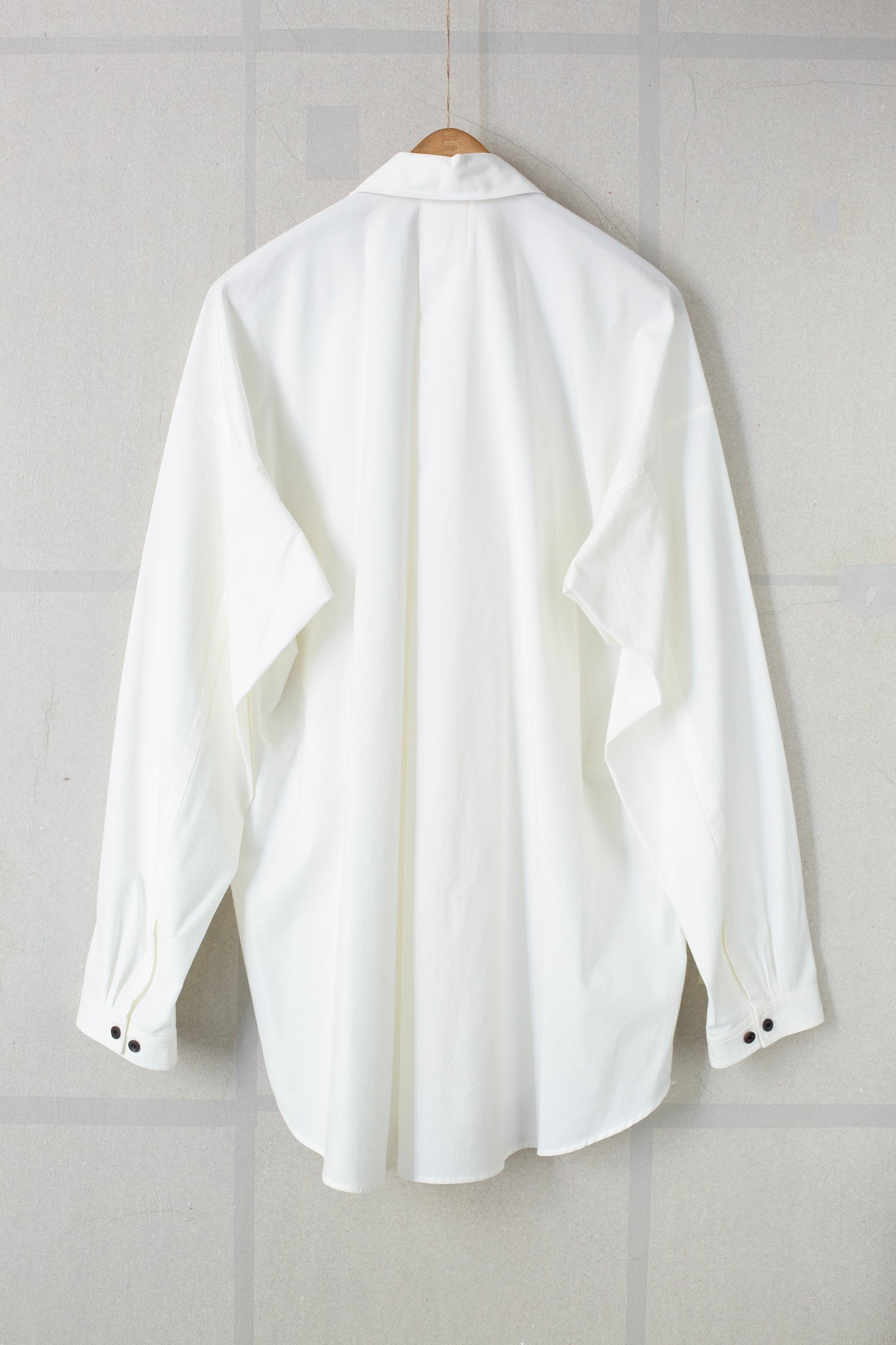SHIRT#106 - COTTON CASHMERE POPLIN OFF WHITE