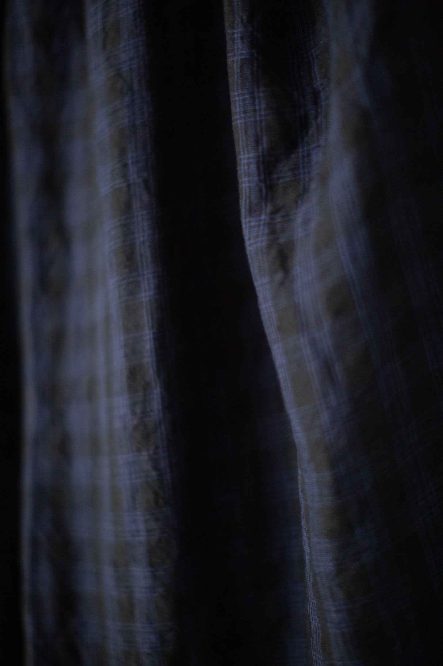 THE BAKER TROUSER IN LINEN CHECK MIDNIGHT