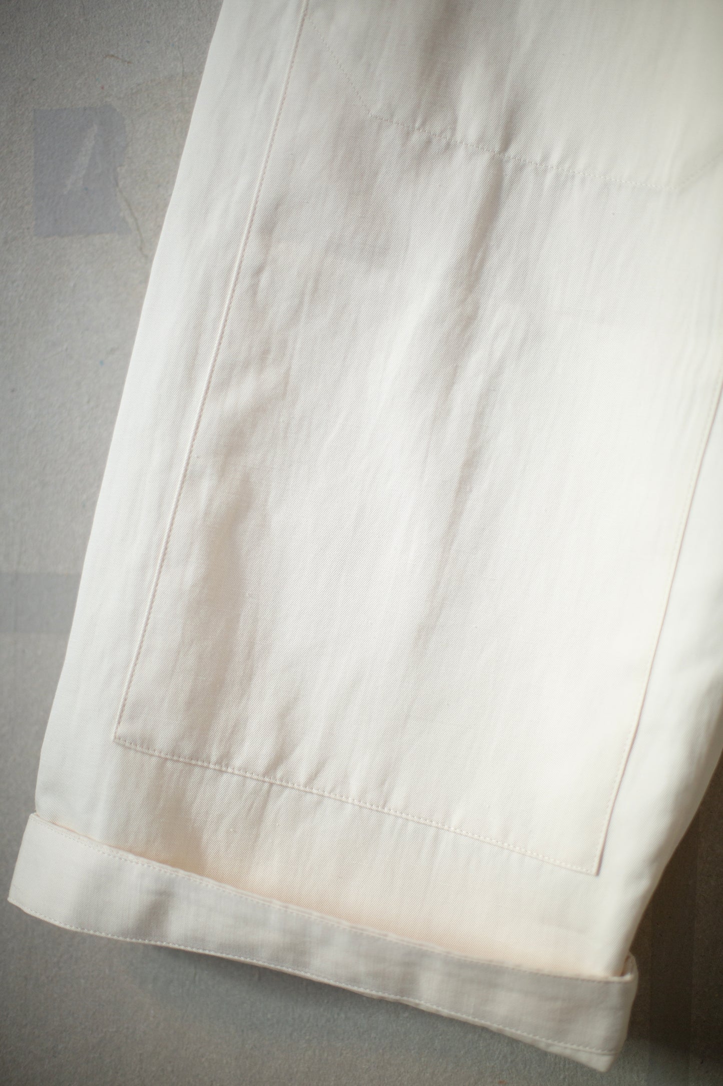 TROUSERS#75 - KINARI COTTON/HEMP DENSE TWILL