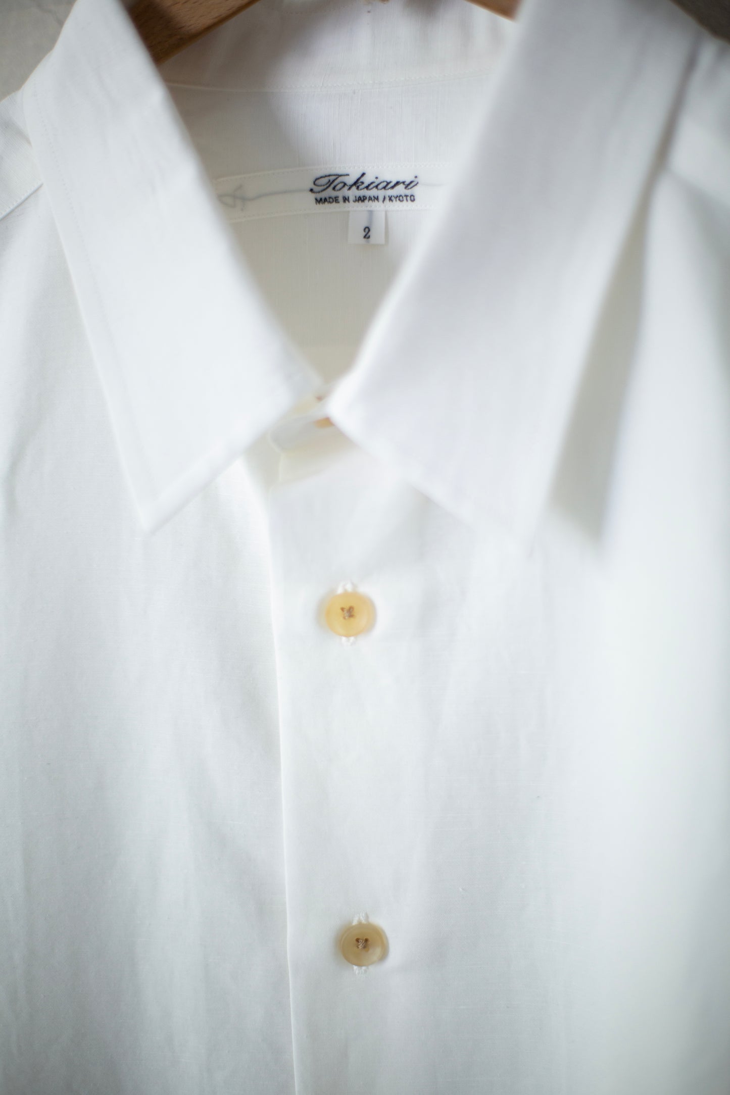 White linen cotton classic shirt