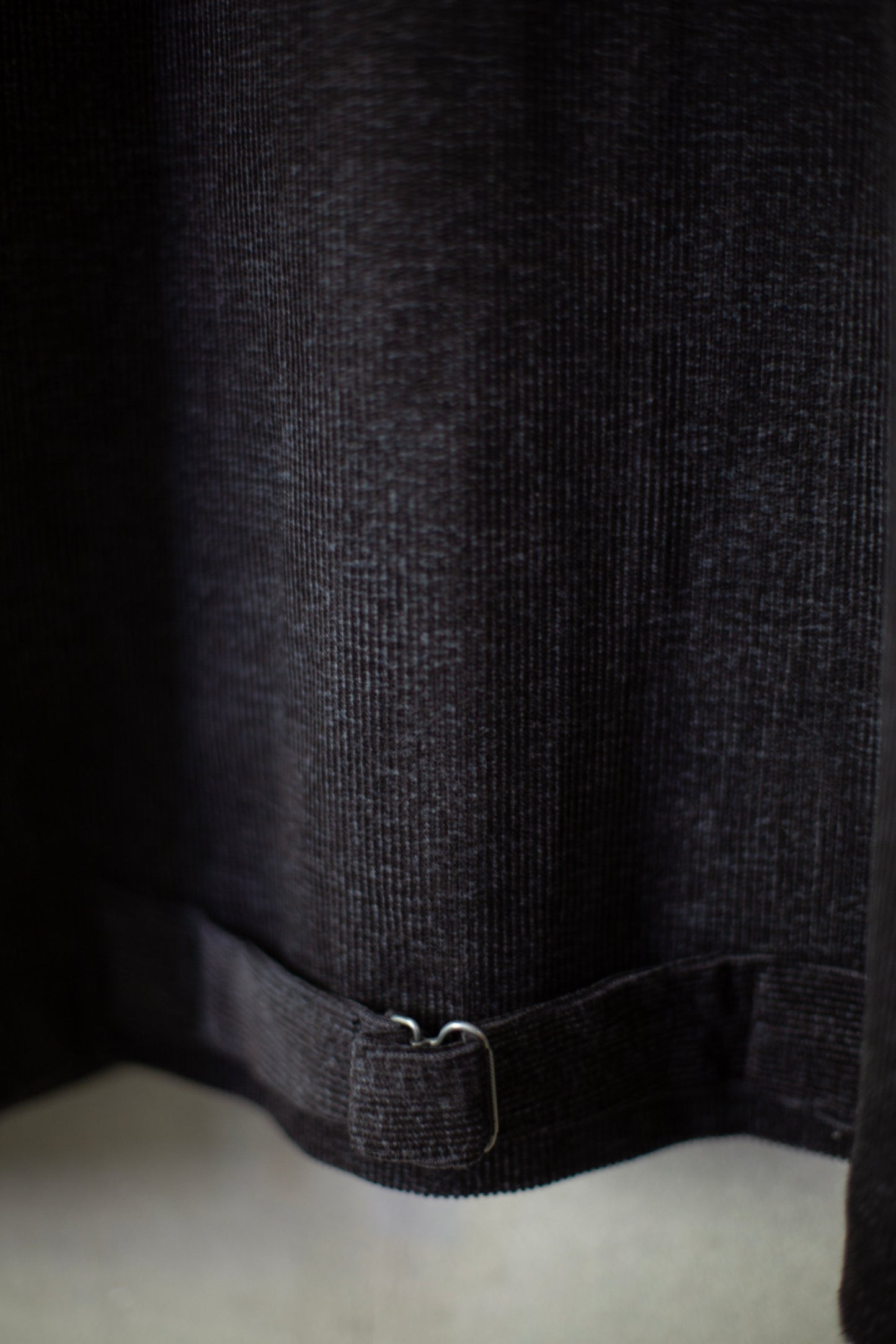 Melange charcoal coverall jacket