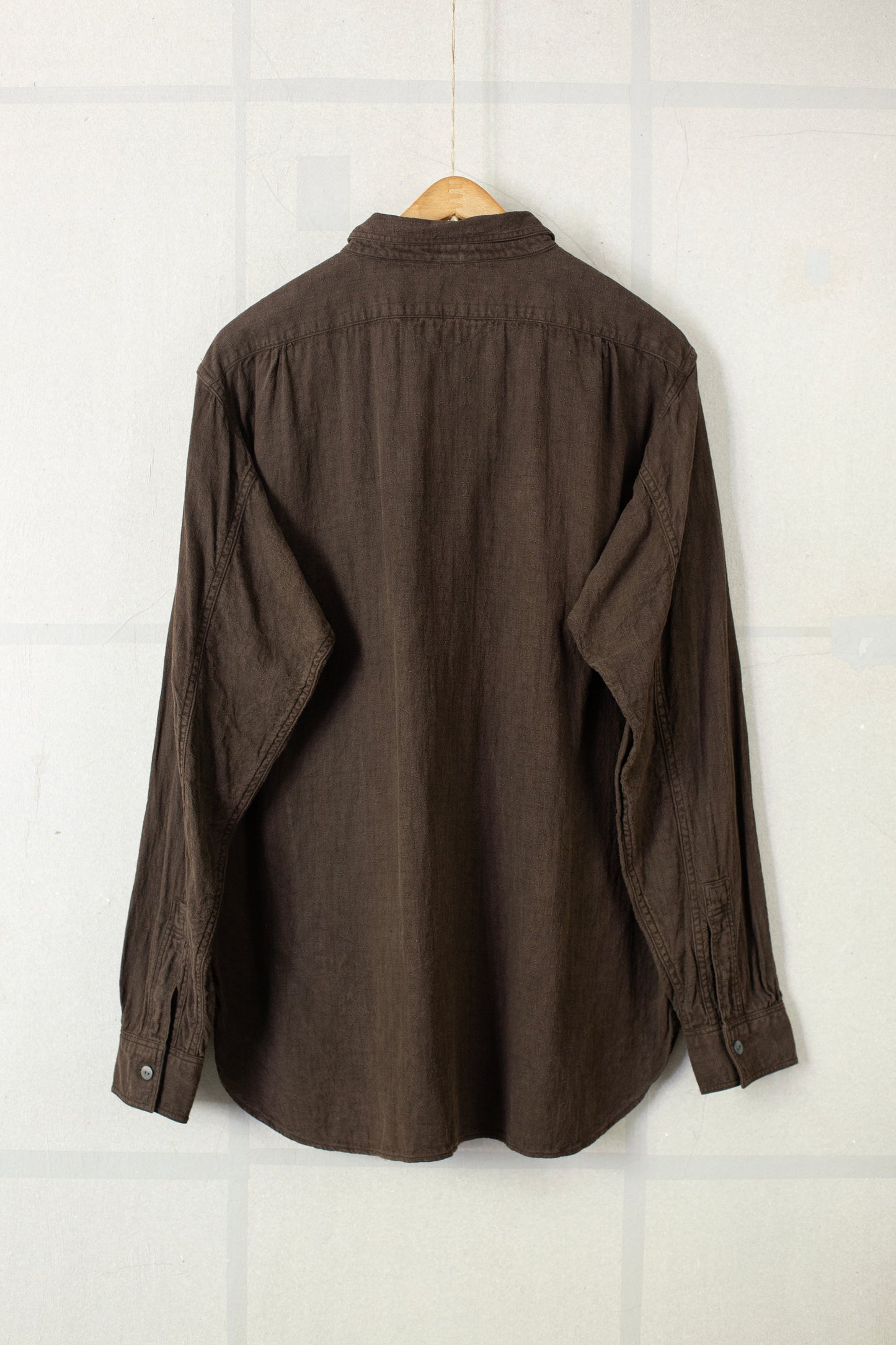 Mud dyed brown work shirt