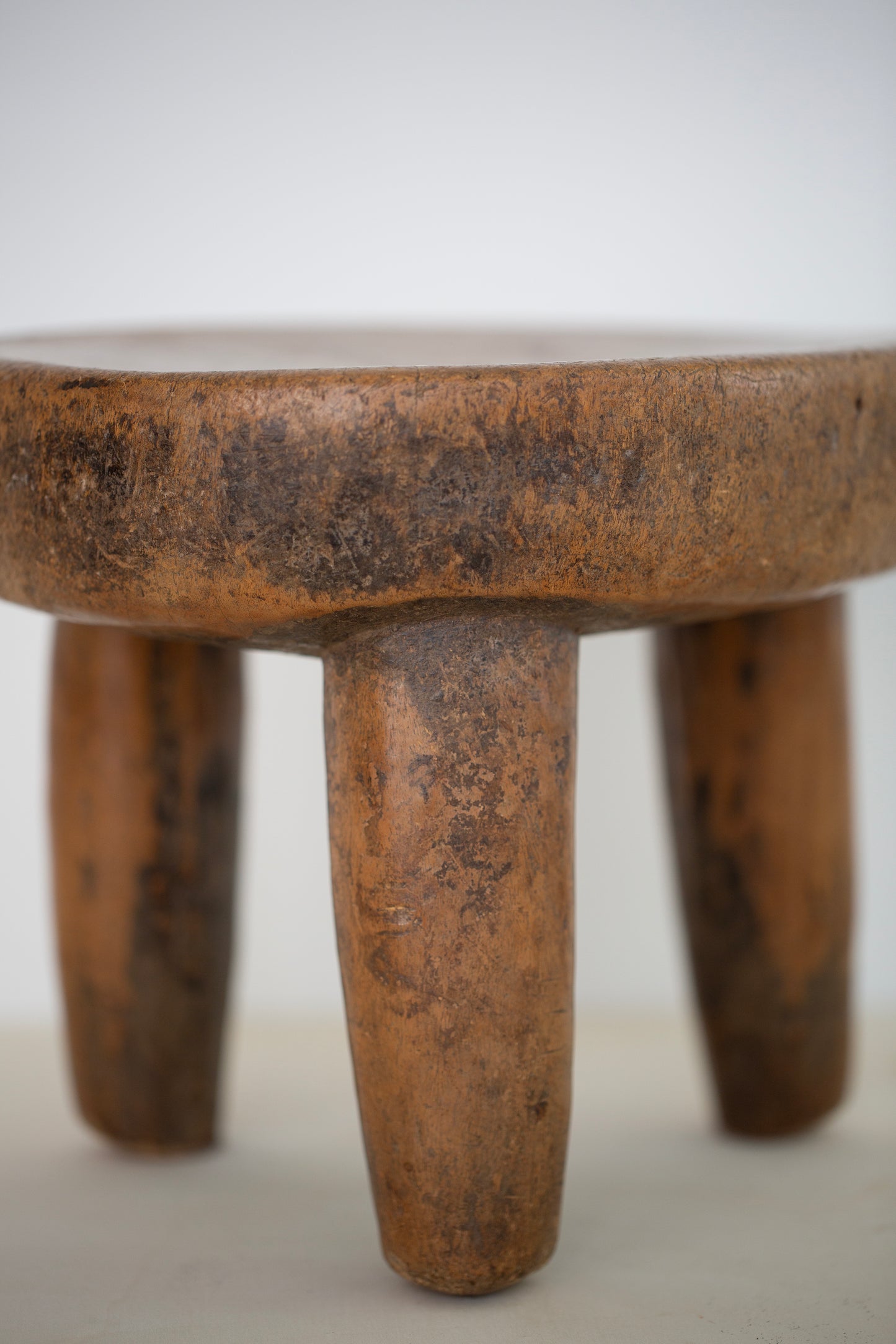 handcarved wooden stool Oromo (Ethiopia)