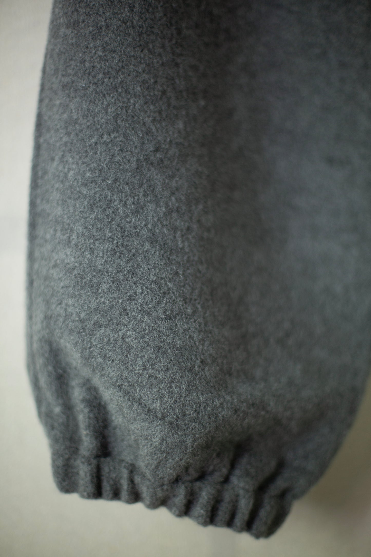 JOGGING pants in brushed ash wool silk camel