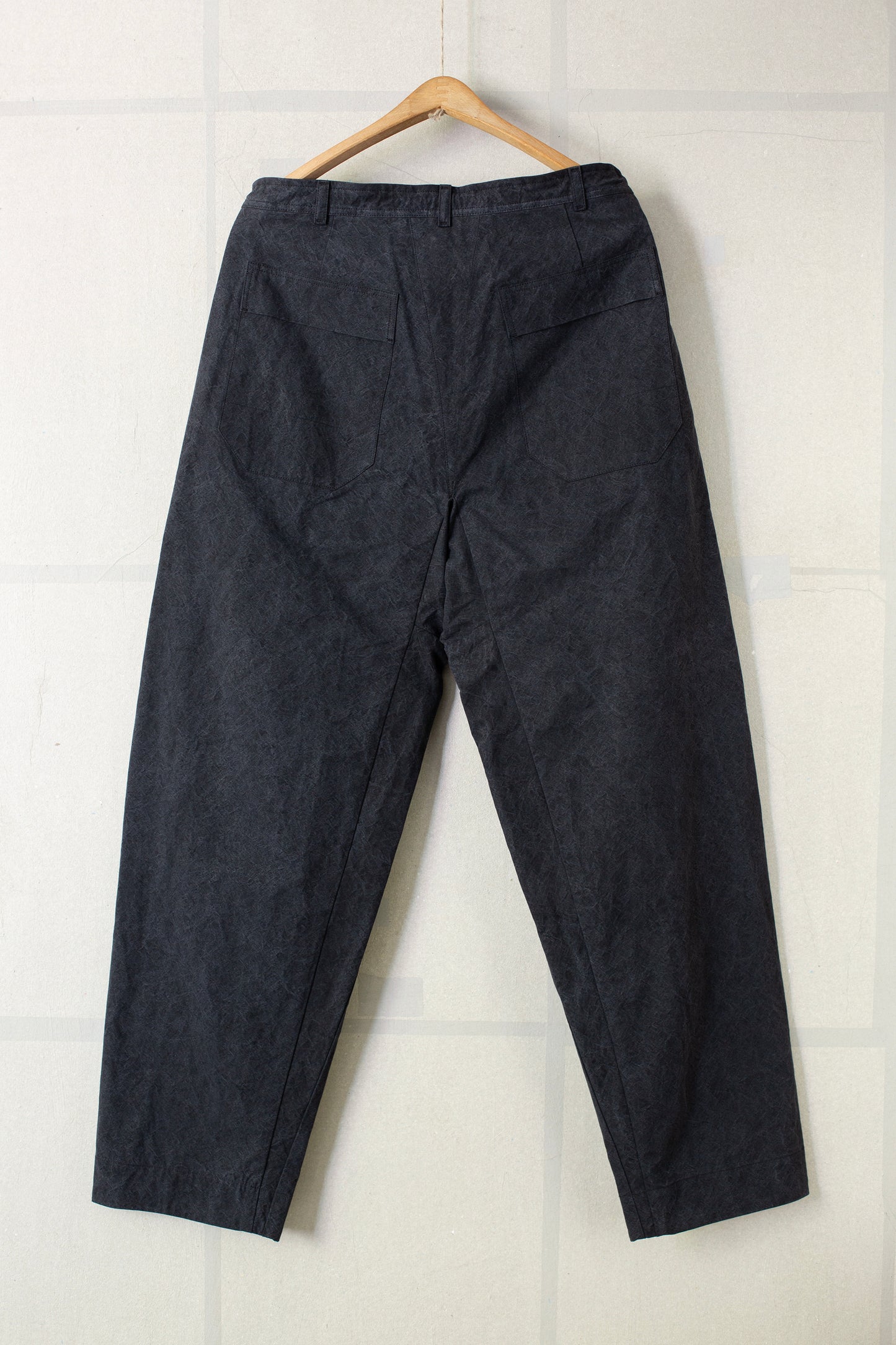 TROUSERS#72 - TIME WASHED CANVAS BLACK