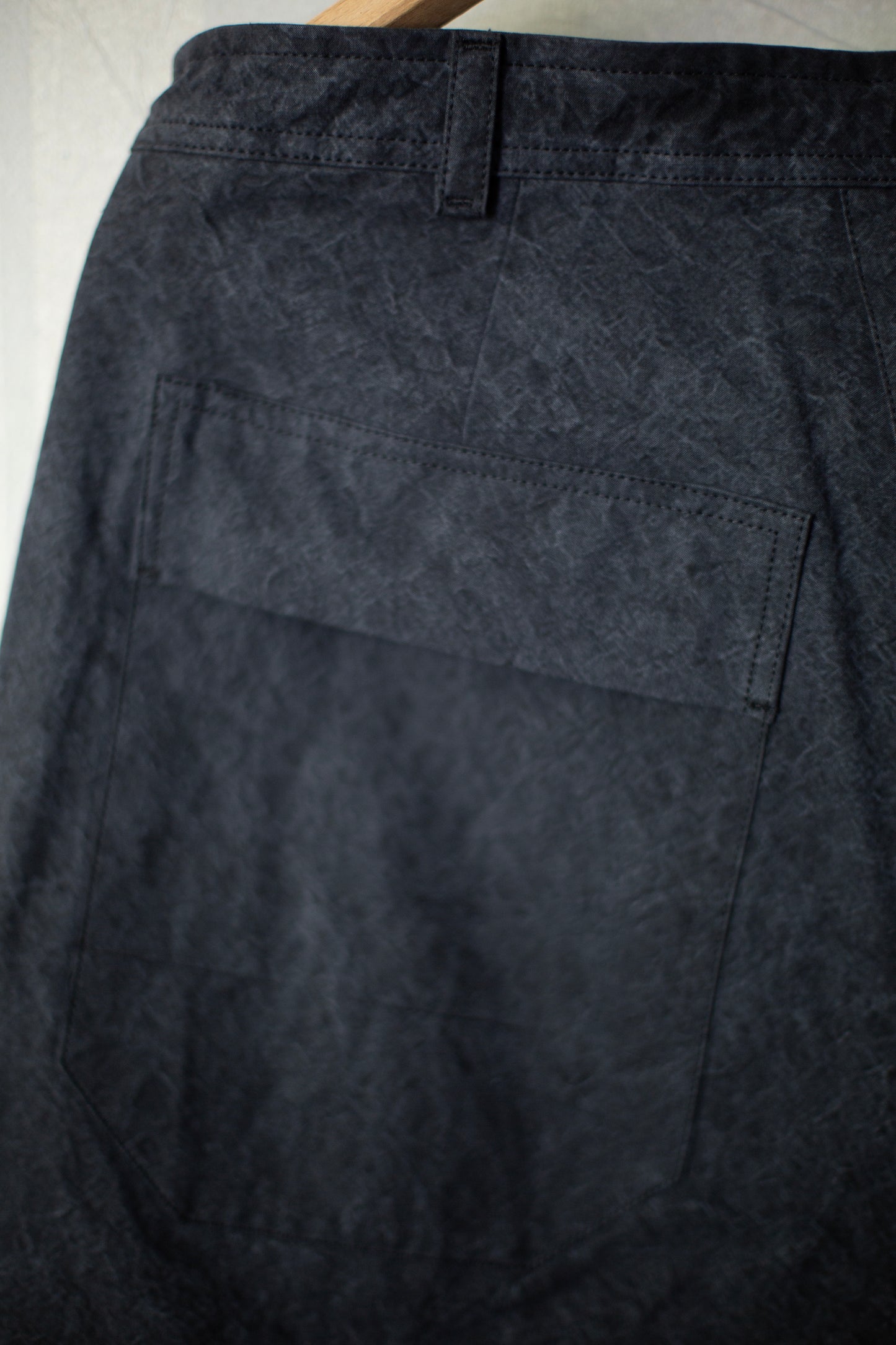 TROUSERS#72 - TIME WASHED CANVAS BLACK