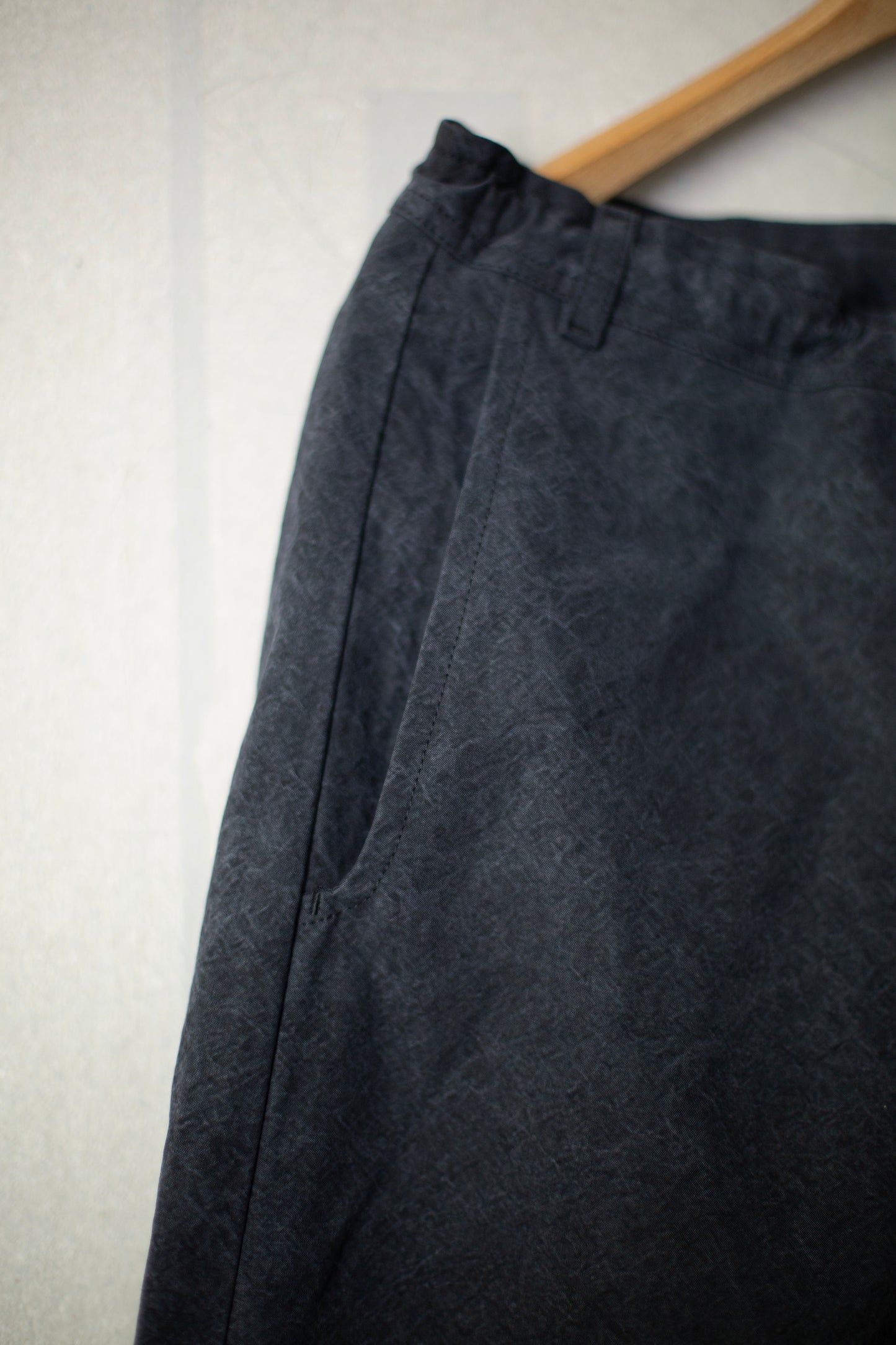 TROUSERS#72 - TIME WASHED CANVAS BLACK