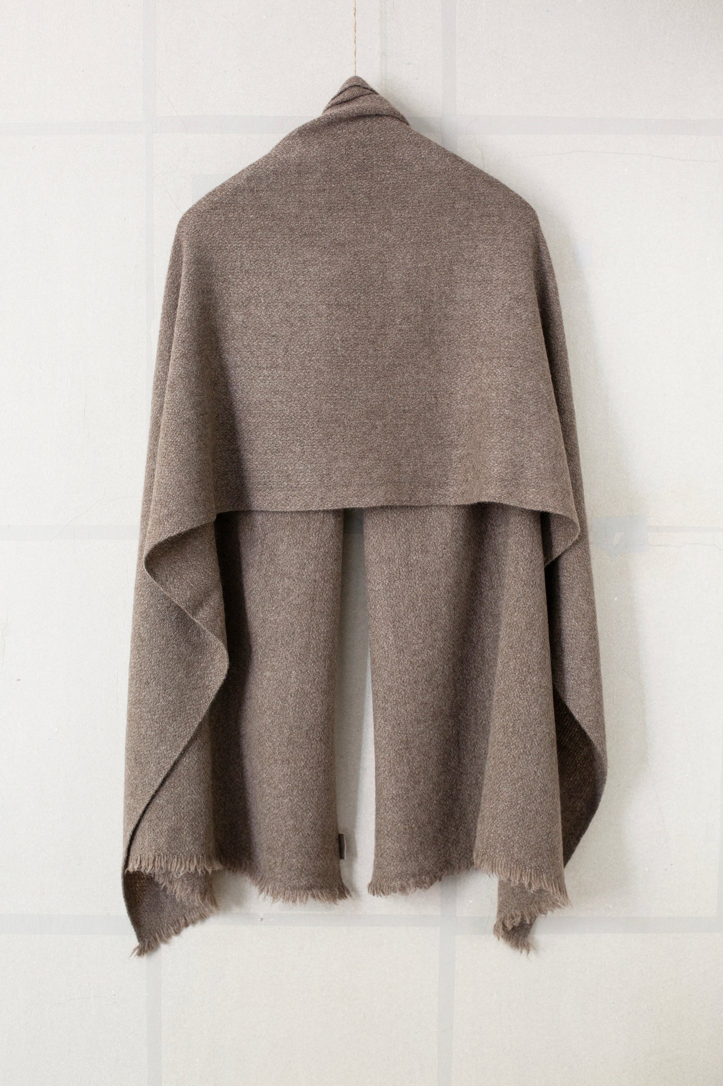 Natural Yak Grey Nomad Net scarf