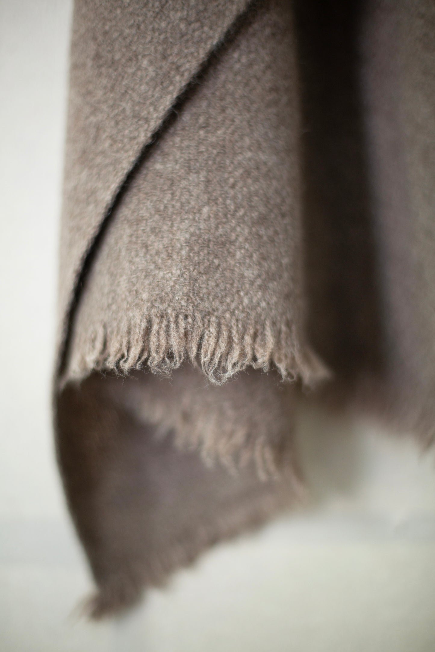 Natural Yak Grey Nomad Net scarf