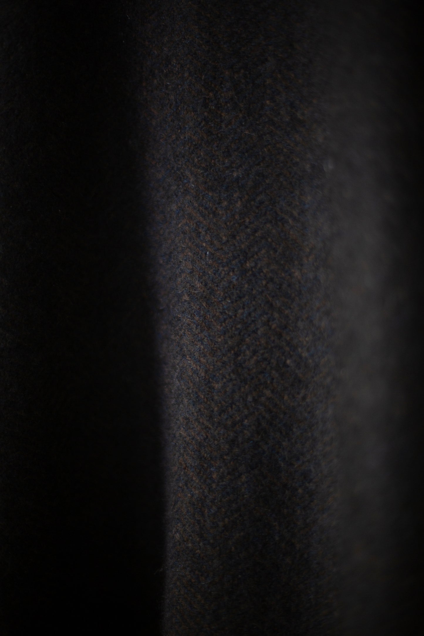 Navy & Natural Yak Brown Hooded Cape