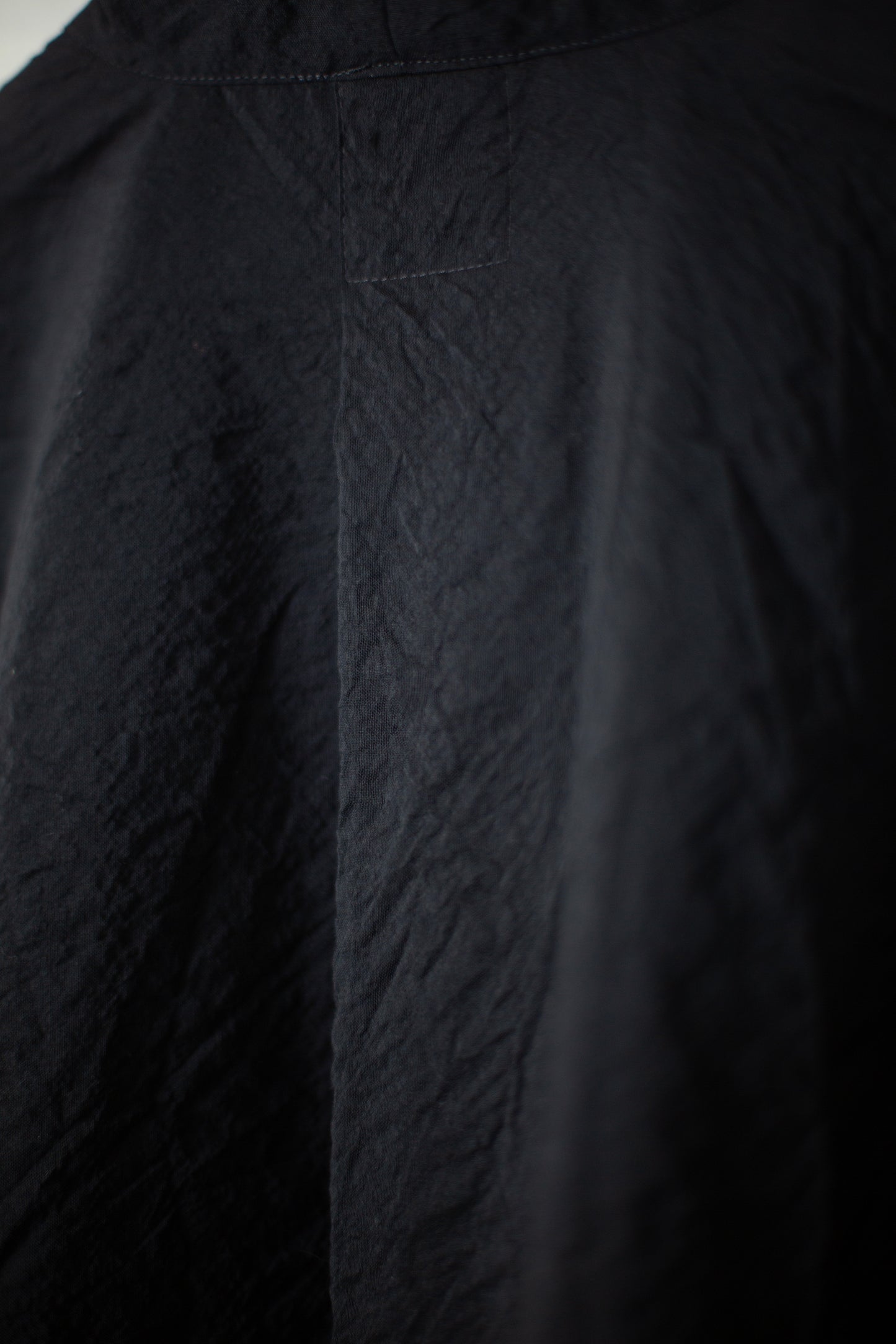 TUNIC#42 - WOOL SILK CLOTH DEEP BLACK