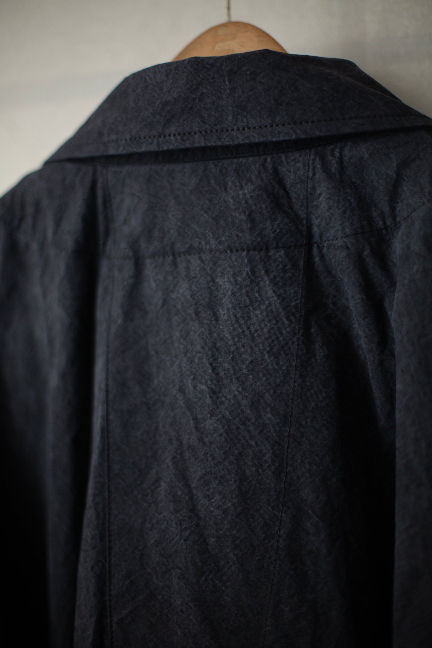 COAT#32 - TIME WASHED CANVAS BLACK