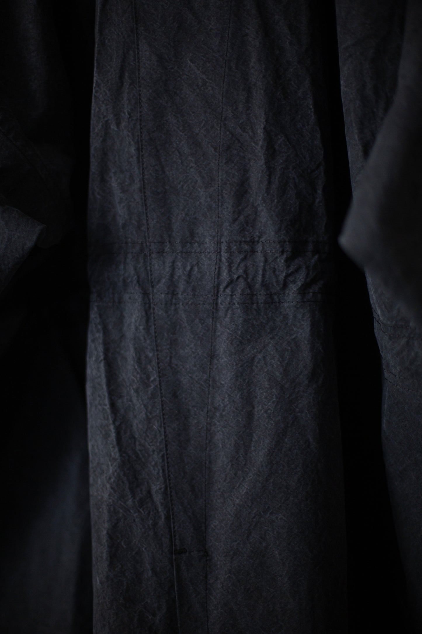 COAT#32 - TIME WASHED CANVAS BLACK