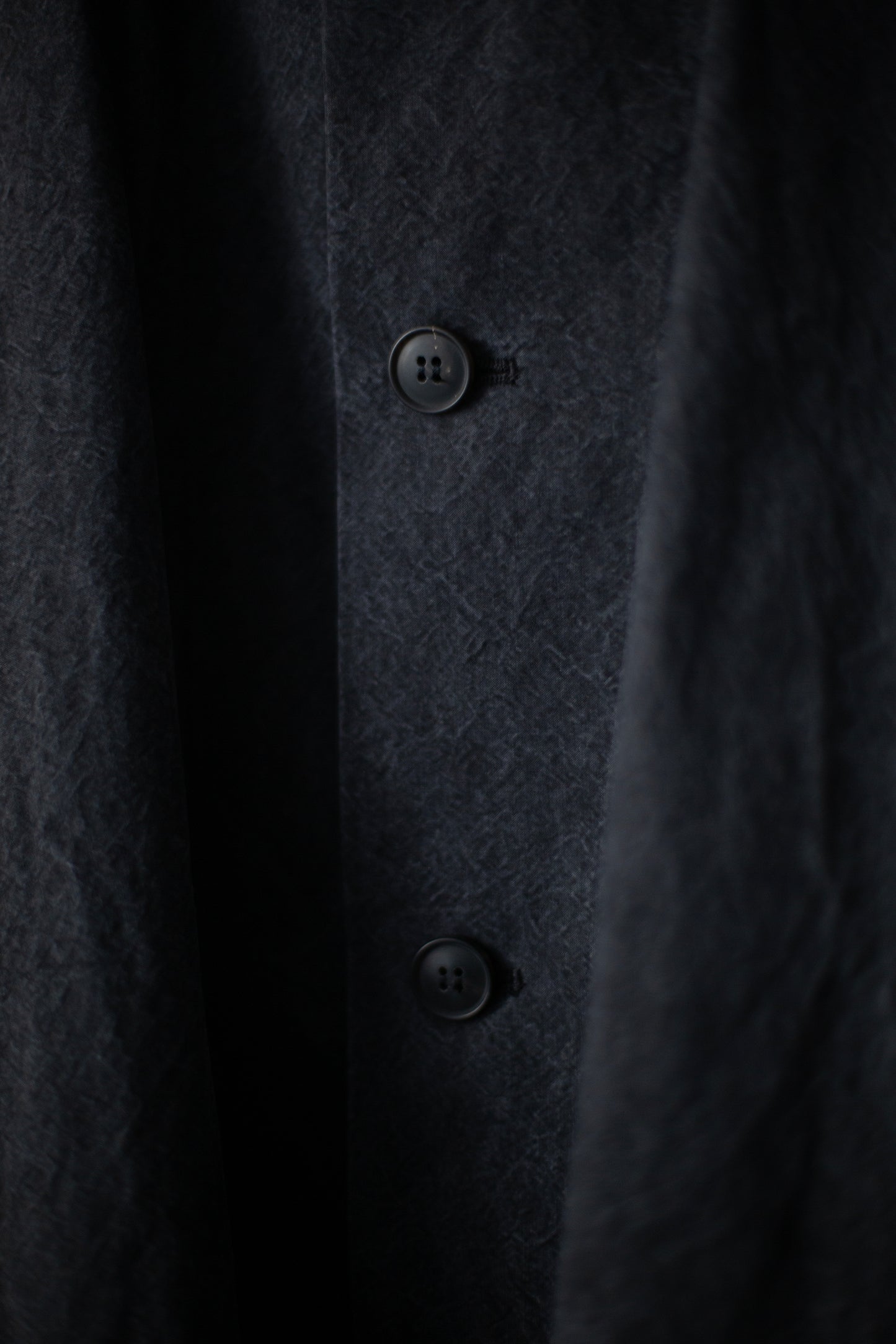COAT#32 - TIME WASHED CANVAS BLACK