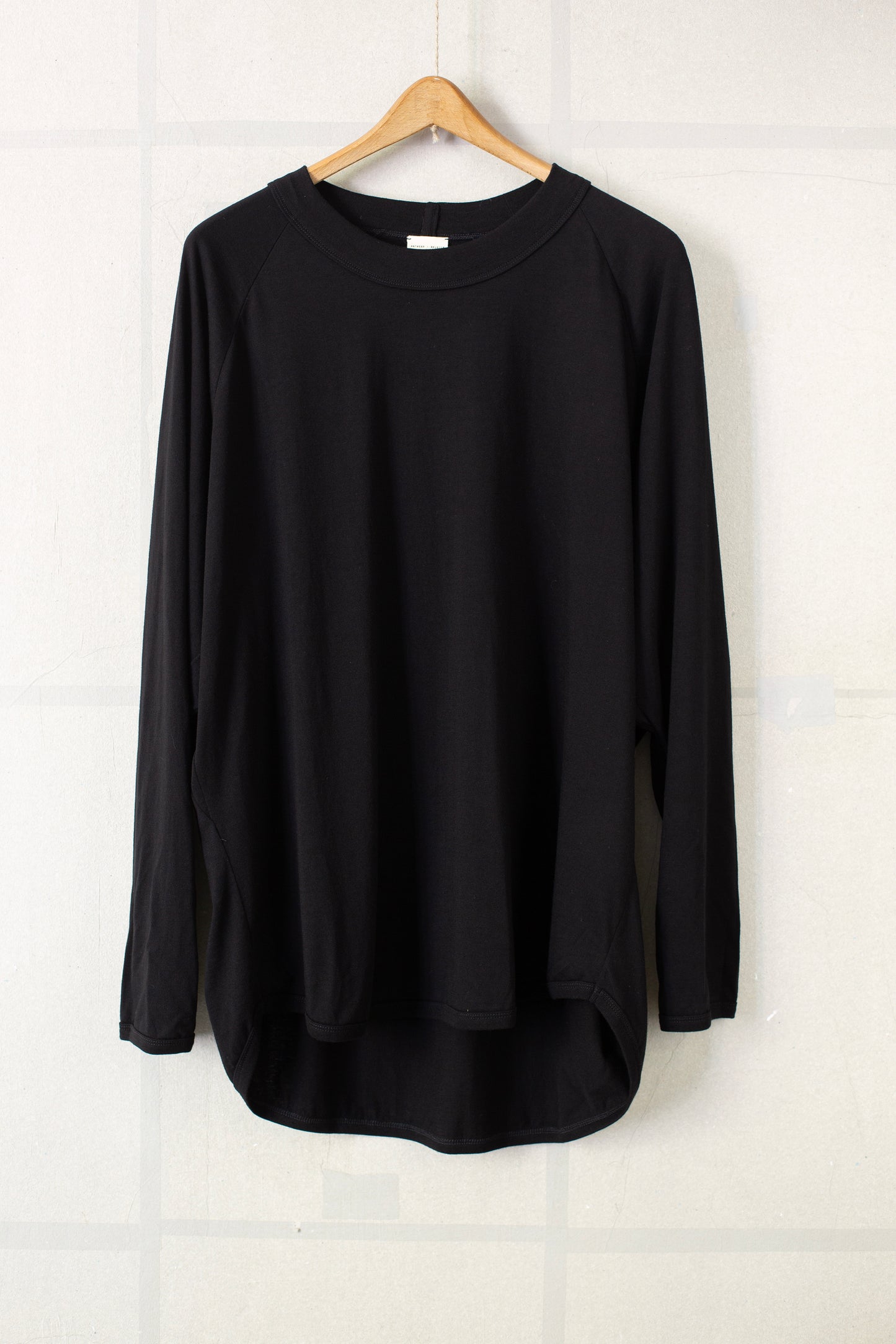TEE#89 - COTTON/CASHMERE JERSEY BLACK