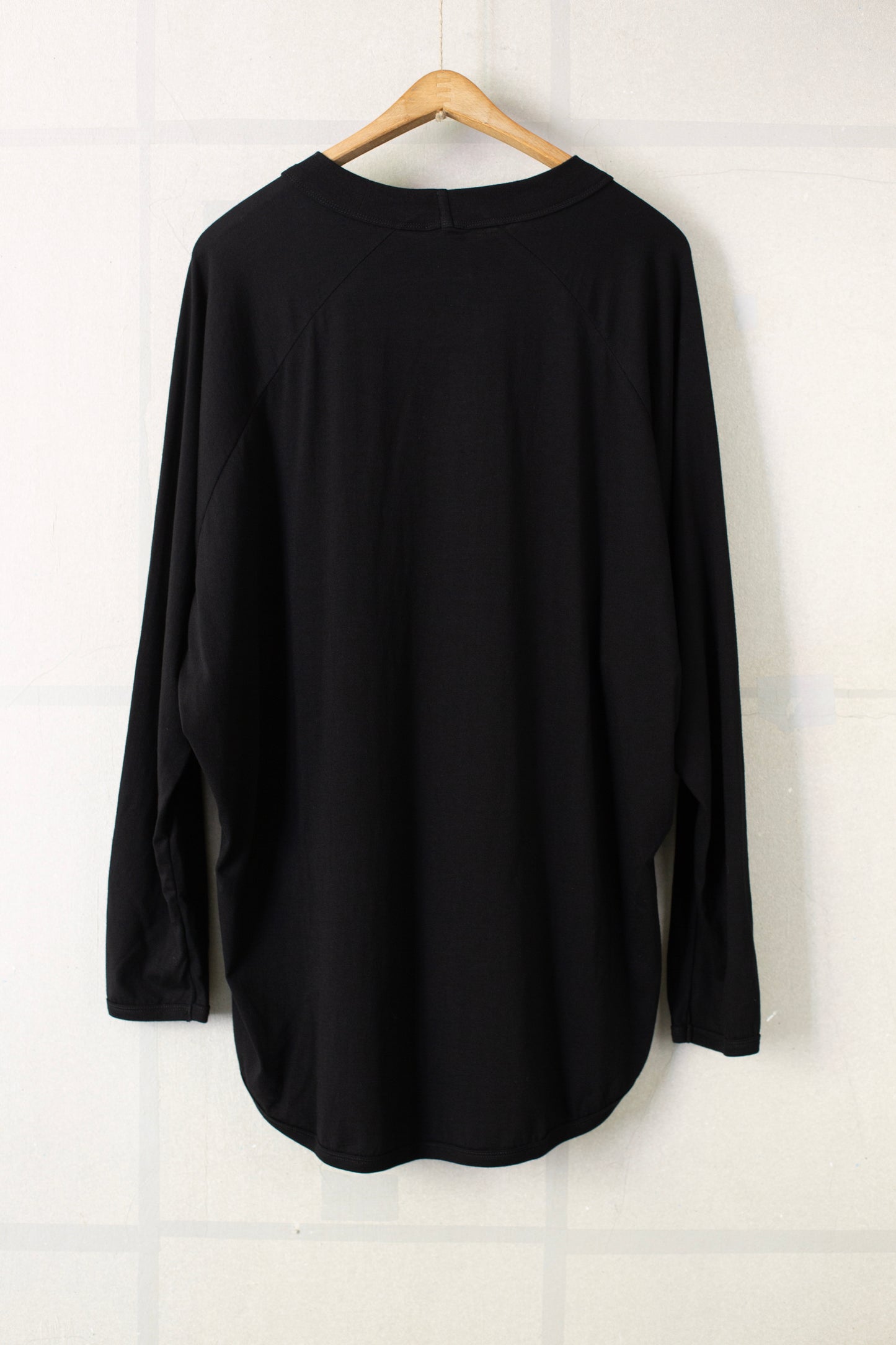 TEE#89 - COTTON/CASHMERE JERSEY BLACK