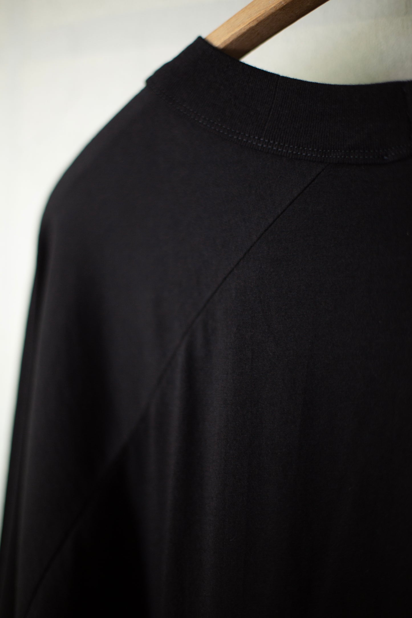 TEE#89 - COTTON/CASHMERE JERSEY BLACK