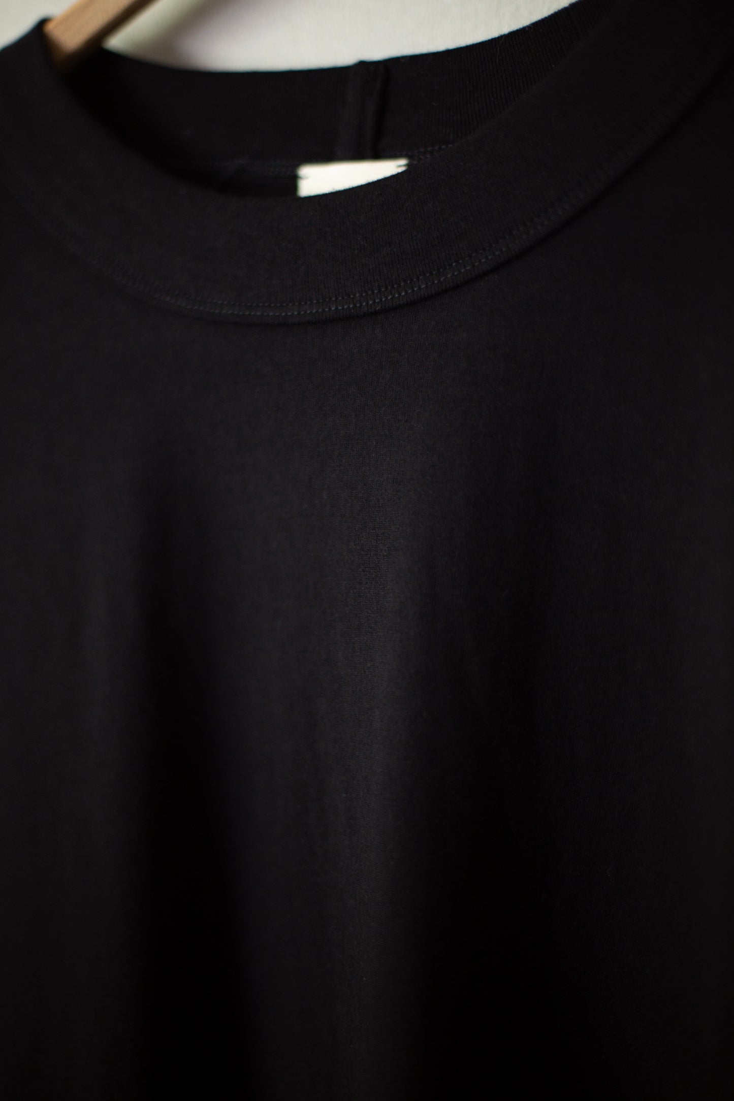 TEE#89 - COTTON/CASHMERE JERSEY BLACK