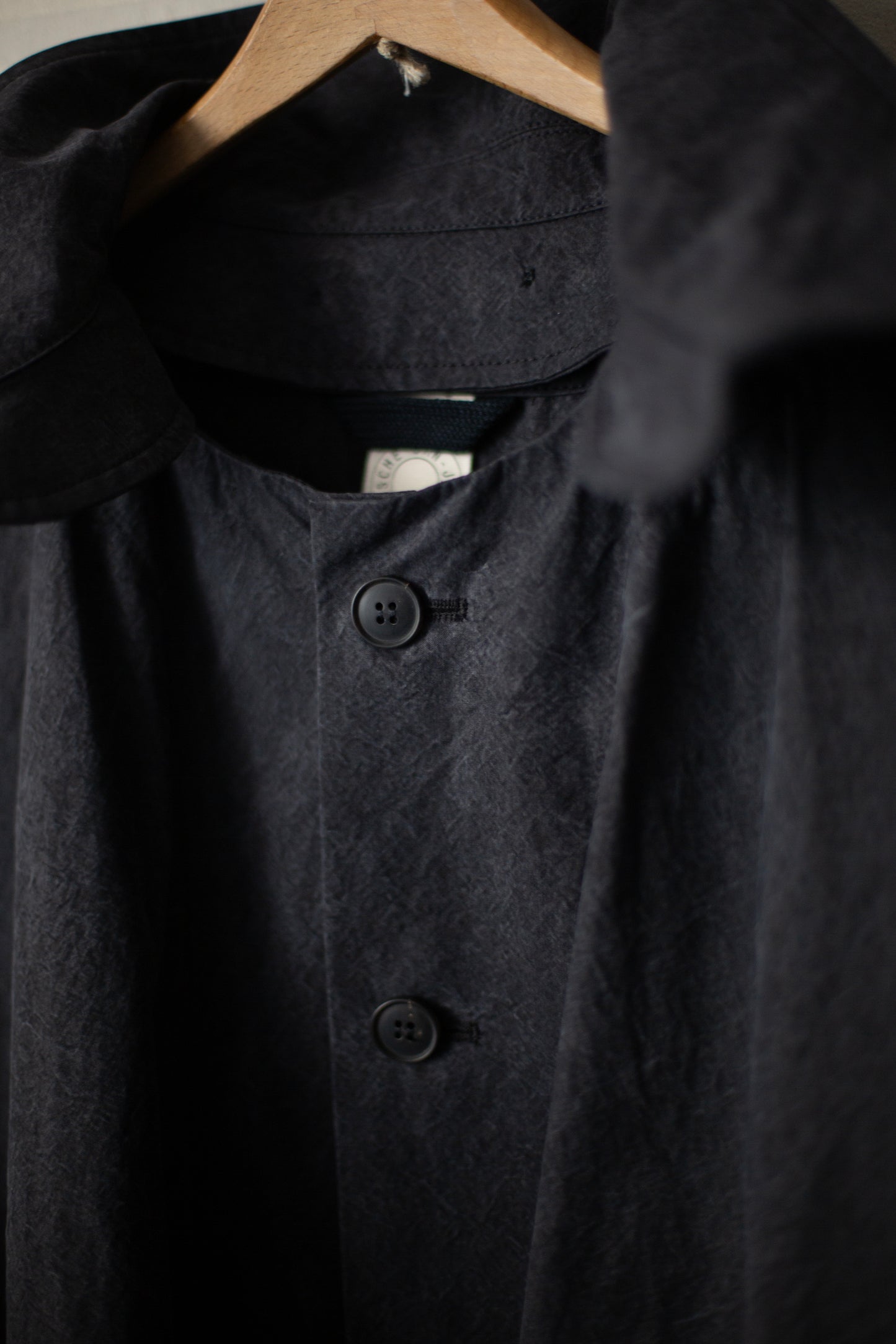 COAT#32 - TIME WASHED CANVAS BLACK