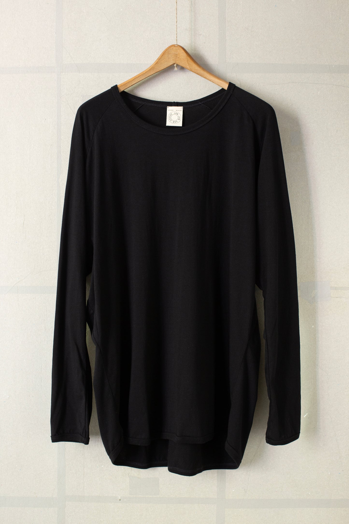 TEE#88 - COTTON/CASHMERE JERSEY BLACK
