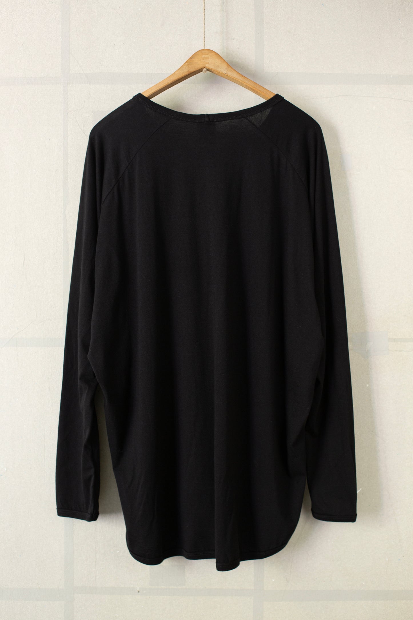 TEE#88 - COTTON/CASHMERE JERSEY BLACK